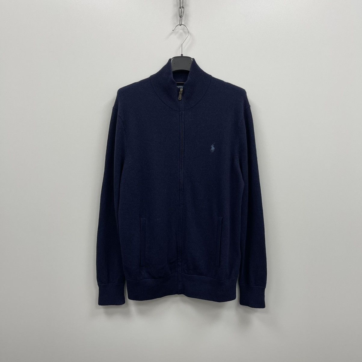 Polo Ralph Lauren Polo Ralph Lauren Wool Full Zip Sweater Navy Size US M / EU 48-50 / 2 - 1 Thumbnail