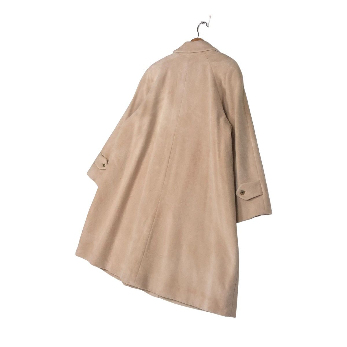 Burberry 🔥VINTAGE LONG WOOL FLY COATS JACKET BURBERRYS HERRINGBONE Size US M / EU 48-50 / 2 - 10 Thumbnail