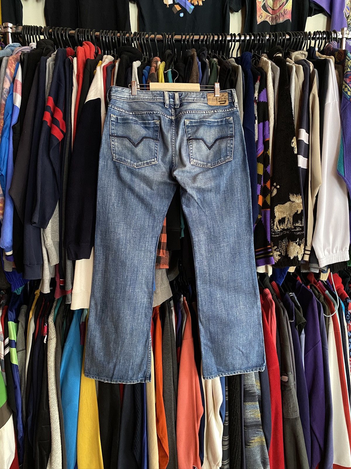 Diesel VINTAGE DIESEL FLARED DENIM JEANS Y2k Size US 34 / EU 50 - 3 Thumbnail
