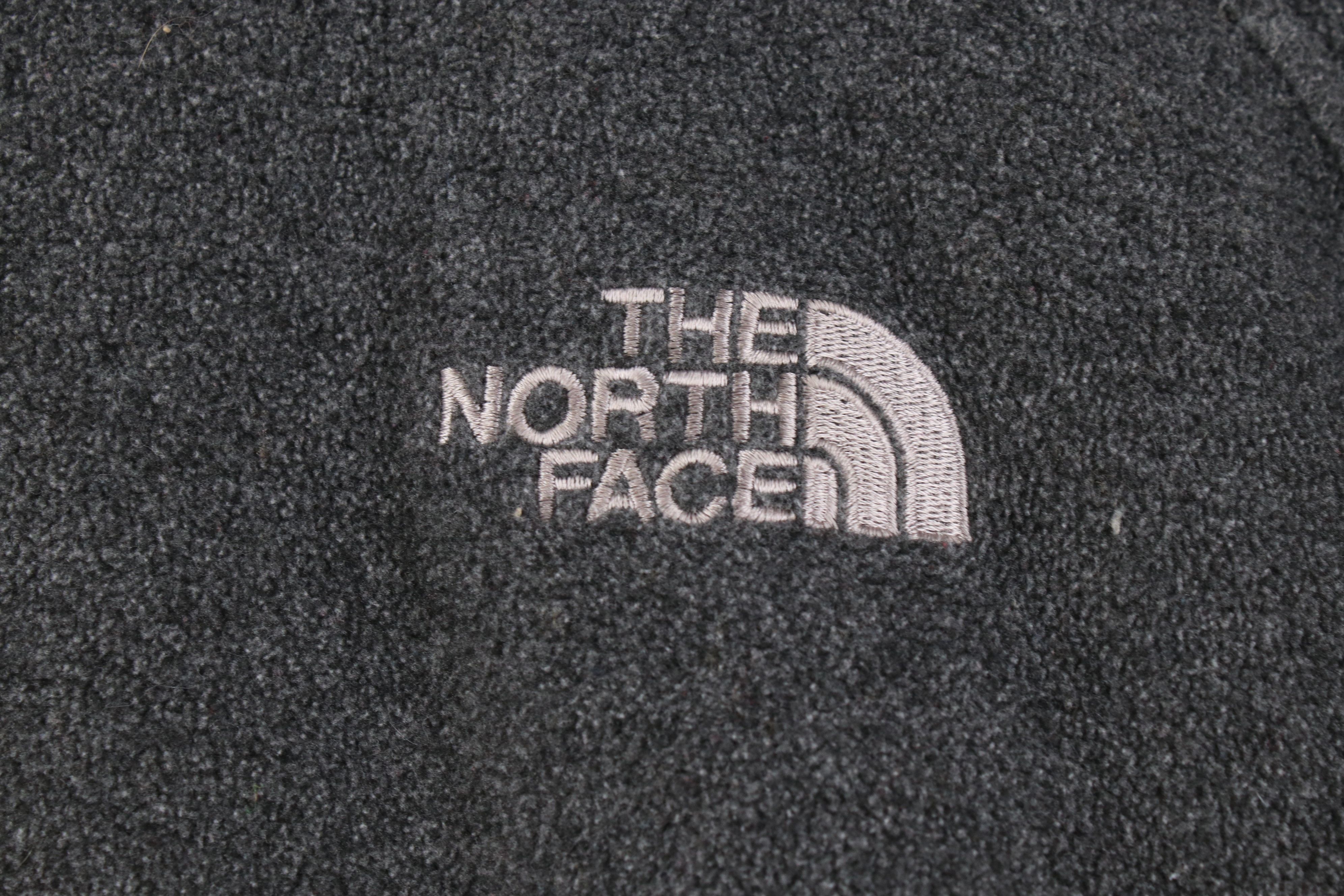 The North Face Vintage The North Face Spell Out Full Zip Fleece Jacket Gray Size US S / EU 44-46 / 1 - 10 Thumbnail