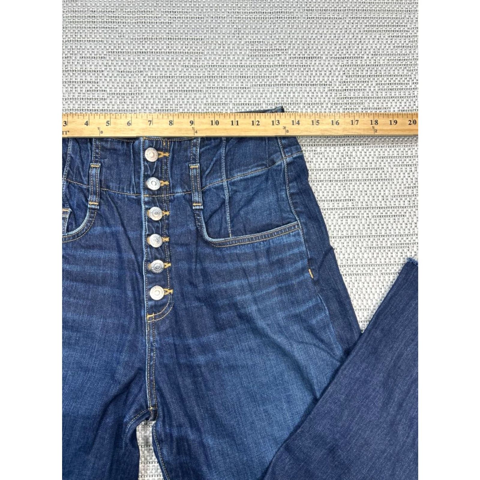 Veronica Beard VERONICA BEARD Rosanna 13 Corset Wide-Leg Denim Jeans Womens 27 Blue 27x26 Vintage No Size 4XL / US 24-26 - 6 Thumbnail