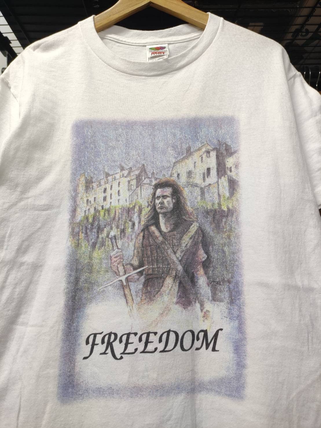 Vintage Vtg 90's Braveheart " Freedom " Randall Wallace Movie Promo Size US M / EU 48-50 / 2 - 1 Thumbnail
