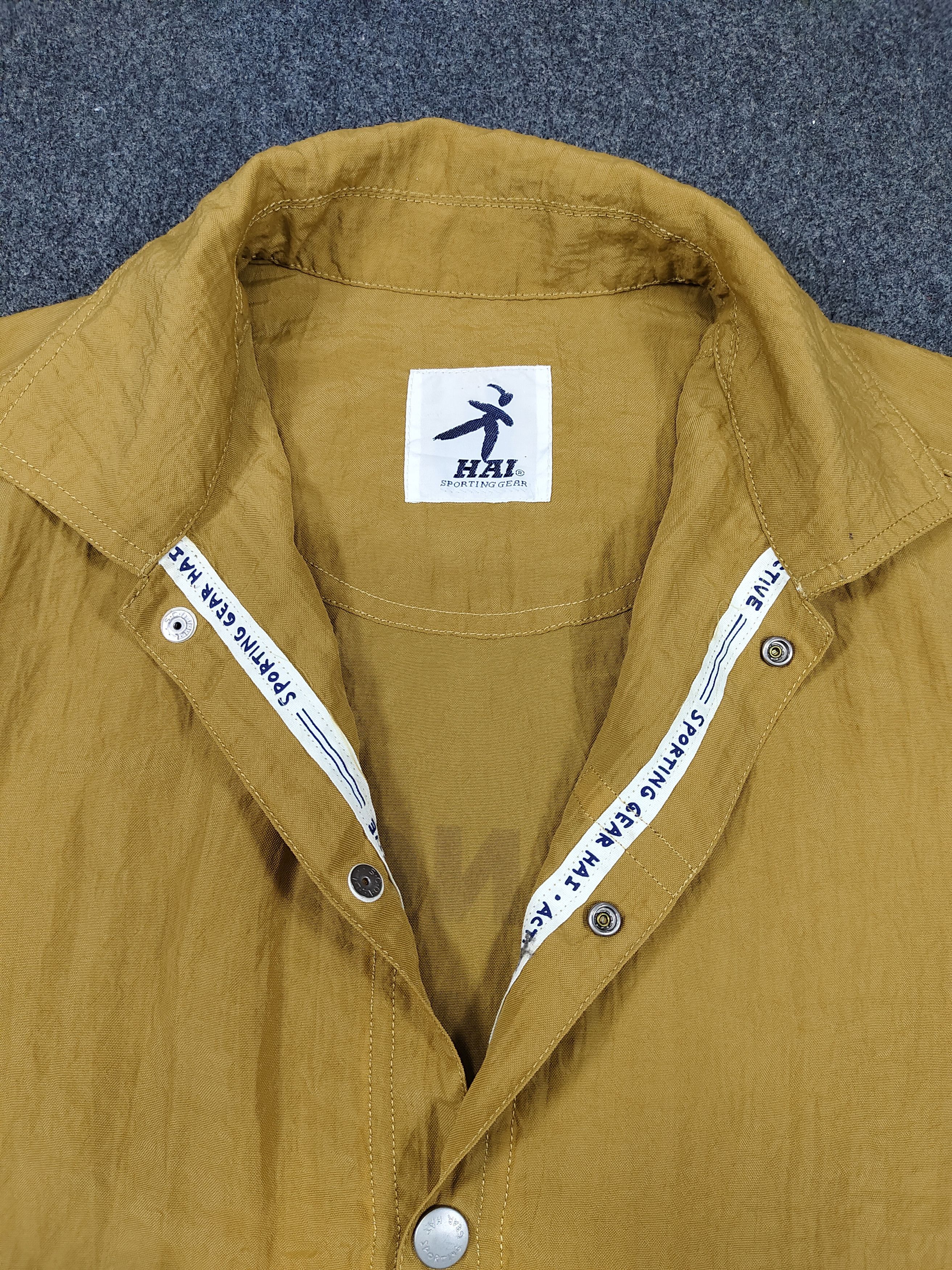 Hai Sporting Gear 90s HAI Sporting Gear🇯🇵 Archive Spellout Logo Nylon Jacket Size US L / EU 52-54 / 3 - 7 Thumbnail