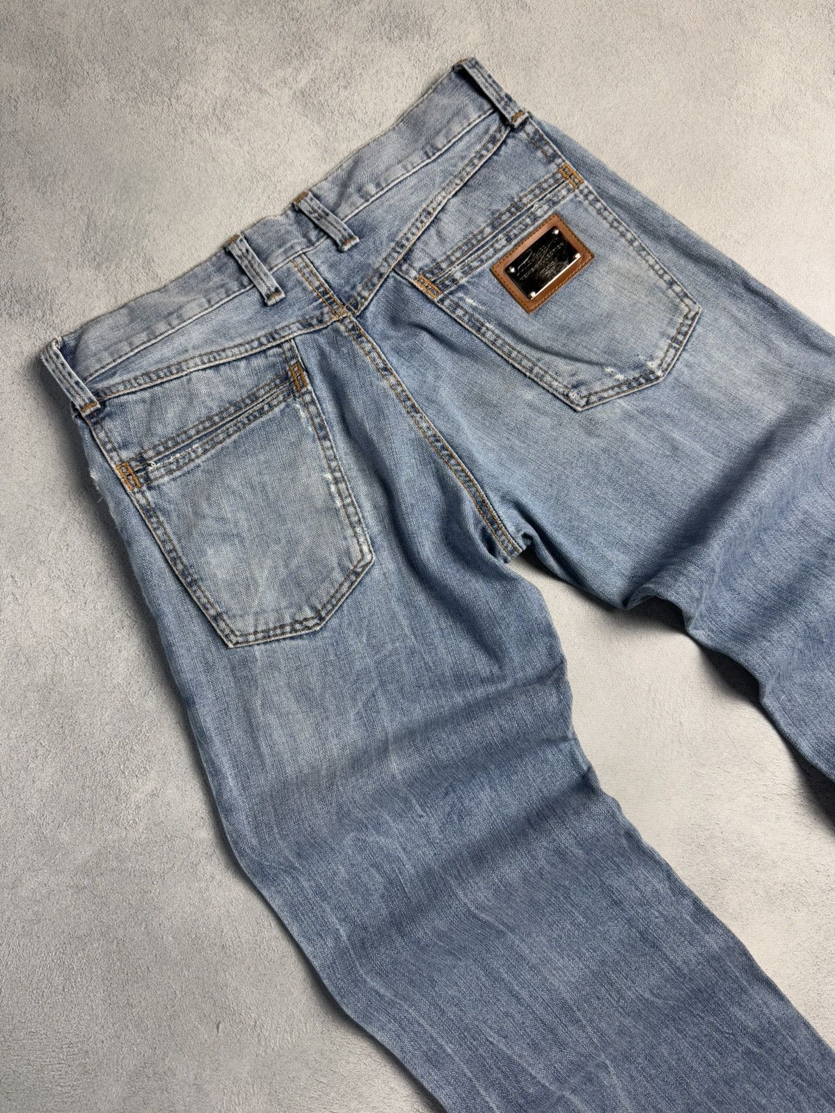 Dolce & Gabbana Vintage Dolce Gabbana Metal Logo Denim Pants size 46 Size 32" / US 10 / IT 46 - 3 Thumbnail