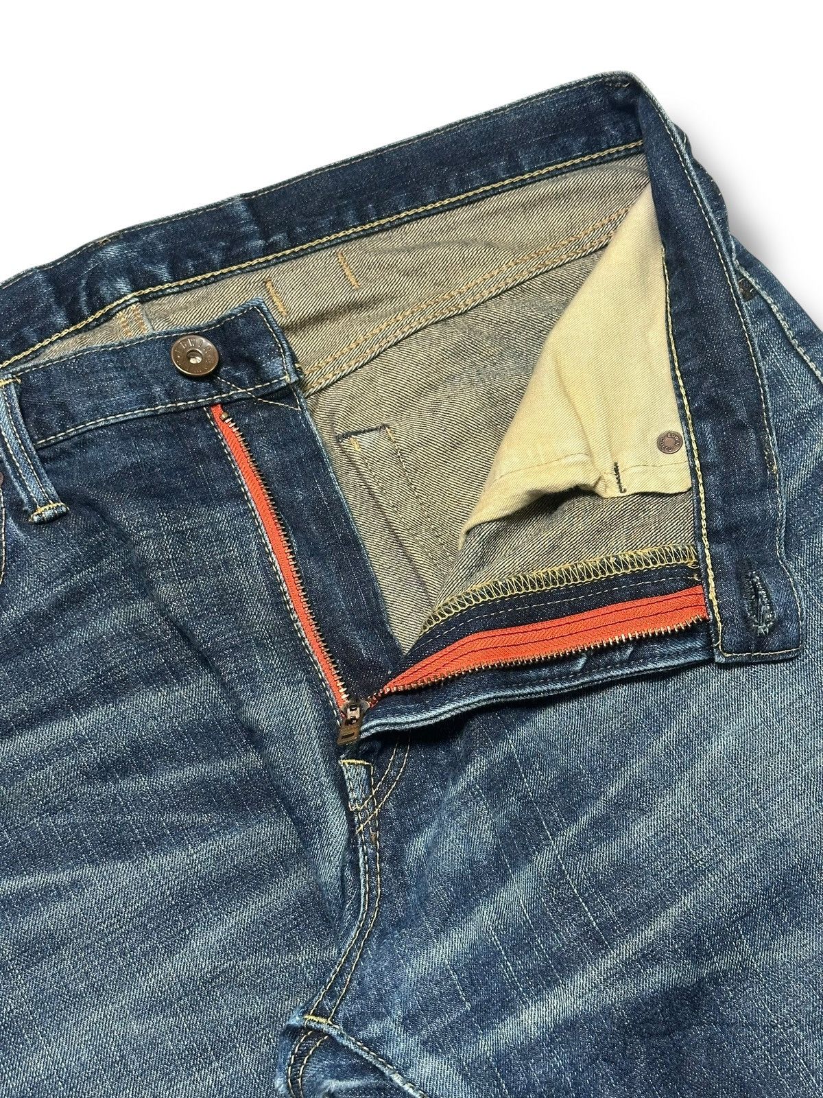 Edwin Edwin 505Z Vtg Selvage Denim Japan Jeans Straight and Faded Size US 32 / EU 48 - 14 Thumbnail
