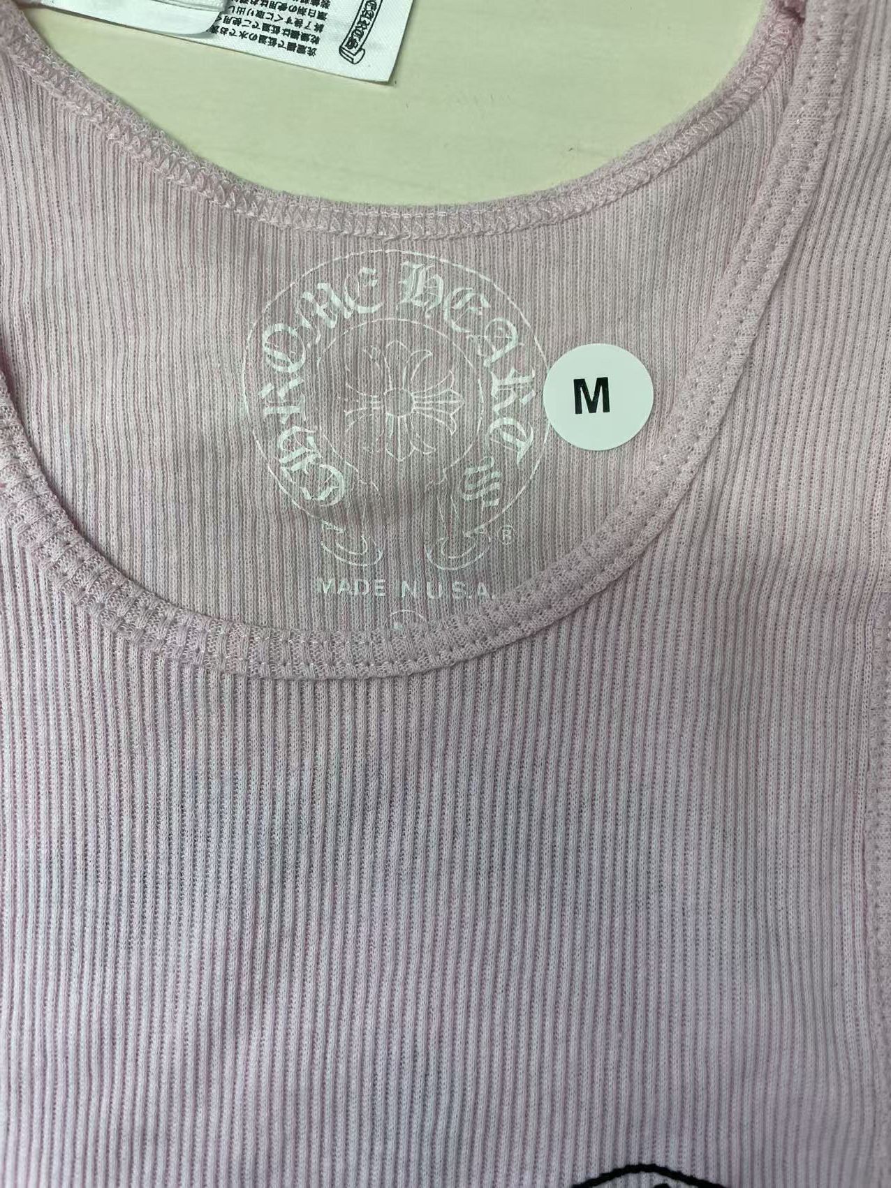 Chrome Hearts Chrome Hearts Deadly Doll Rib Art Basel Flora Pink Tank Top Size L / US 10 / IT 46 - 7 Thumbnail
