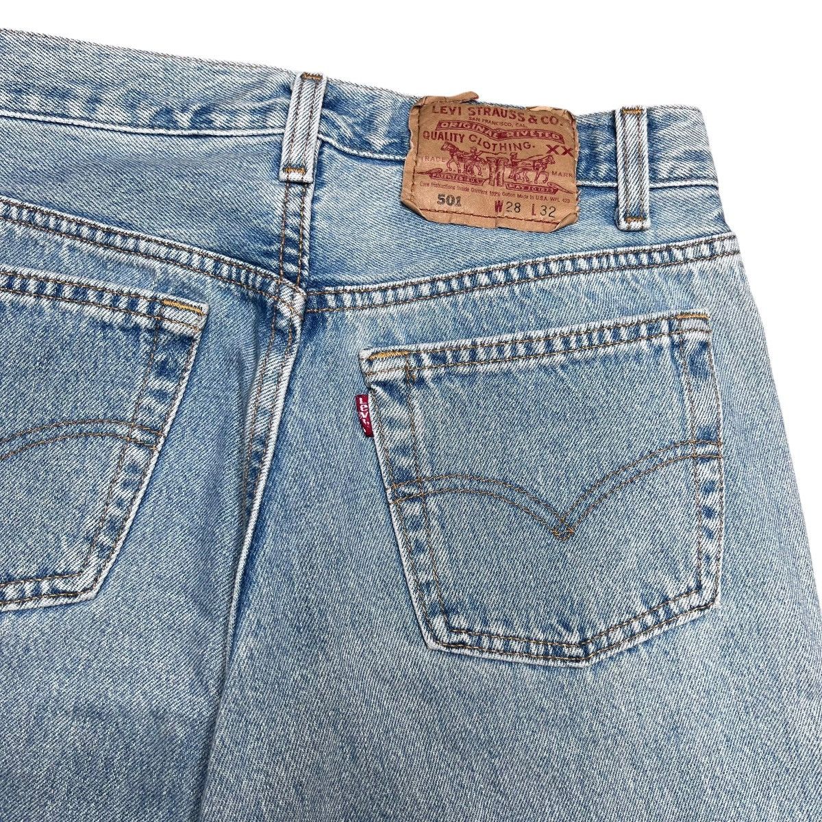 Levi's Vintage 1990s Levi’s 501 Button Fly Made In USA Denim Jeans Size 26" / US 2 / IT 38 - 12 Thumbnail