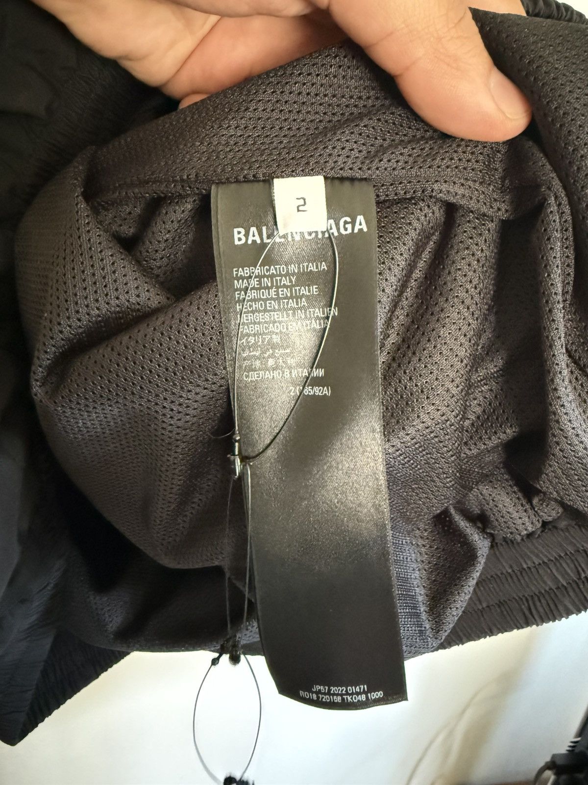 Balenciaga Nylon Tracksuit Jacket Logo Size US XL / EU 56 / 4 - 4 Thumbnail