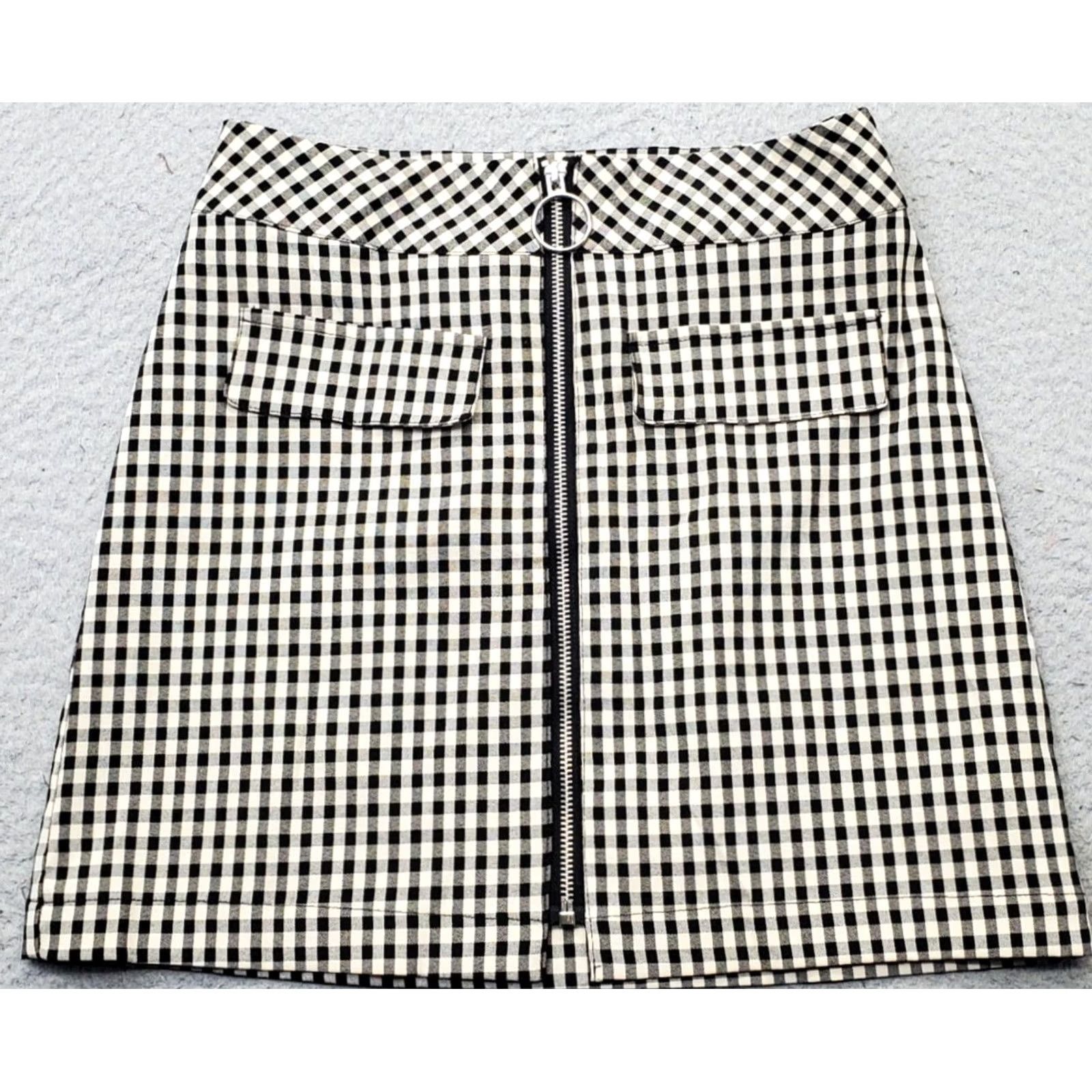 Urban Outfitters Urban Outfitters Skirt Women S Gingham Front Zip Pockets Mini Short Multicolor Pattern Casual, Party/Cocktail Size 28" / US 6 / IT 42 - 2 Thumbnail