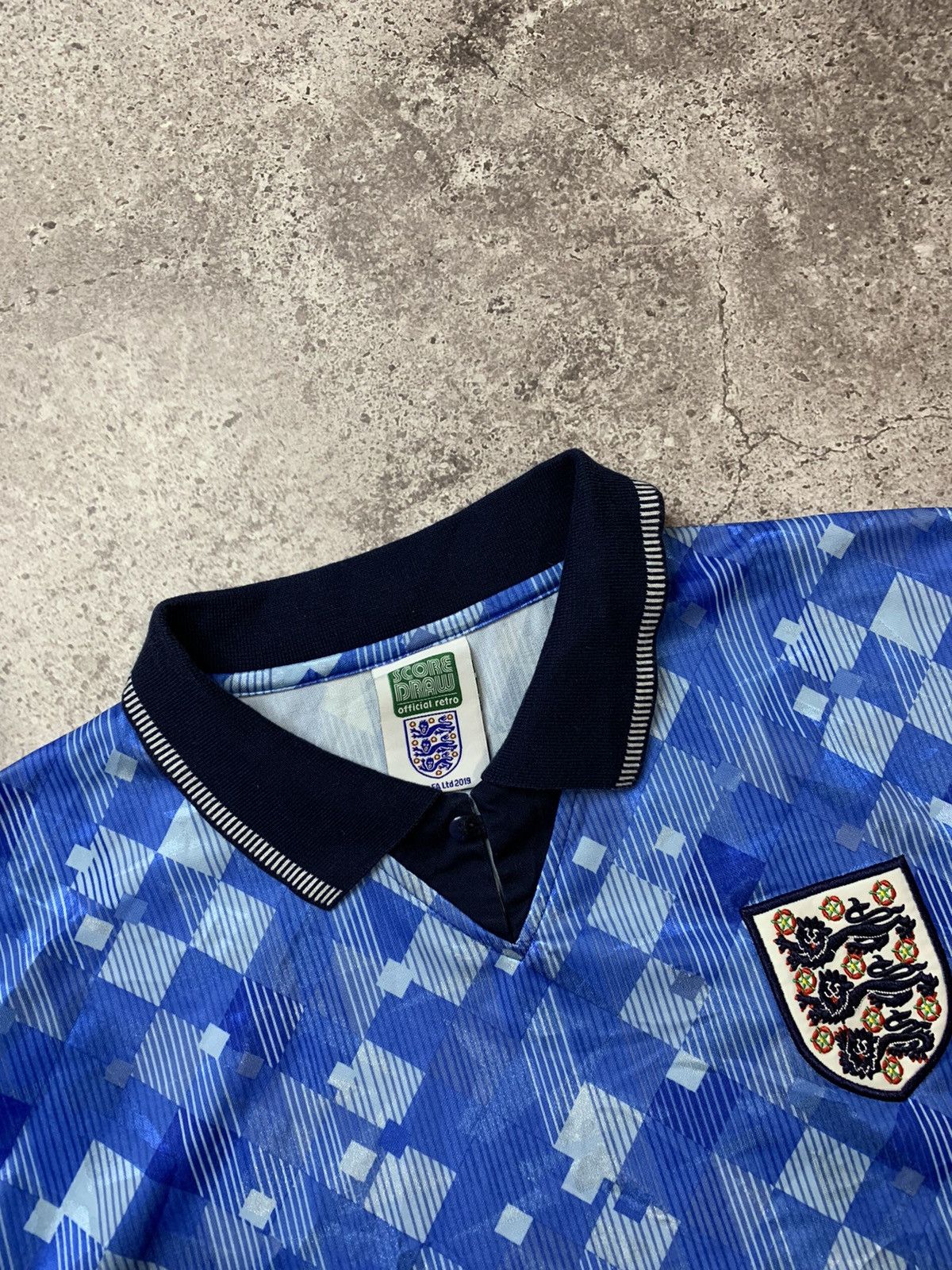 Vintage 1990 1992 England National ScoreDraw Vintage Soccer Jersey Size US M / EU 48-50 / 2 - 2 Thumbnail
