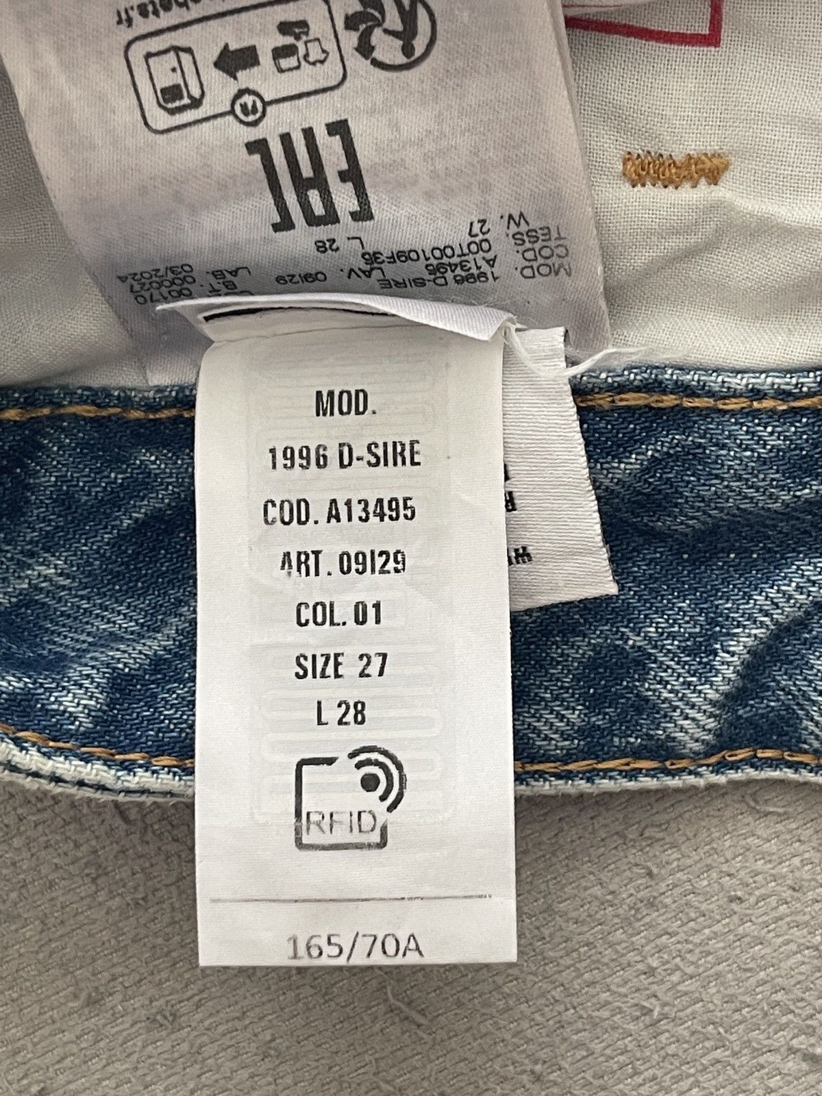Diesel Diesel 1996 Blue Jeans Size US 30 / EU 46 - 8 Thumbnail