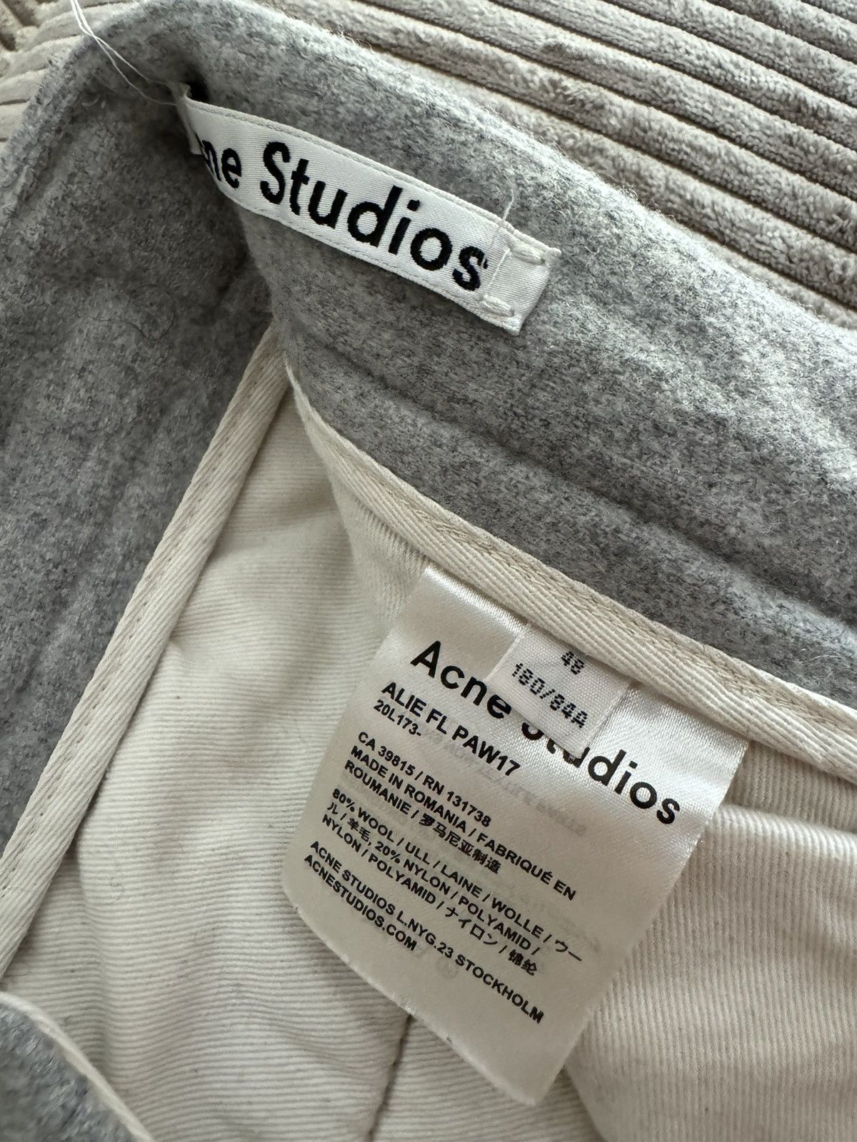 Acne Studios Acne Studios AW17 Alie Grey Flannel Trousers Size US 32 / EU 48 - 9 Thumbnail