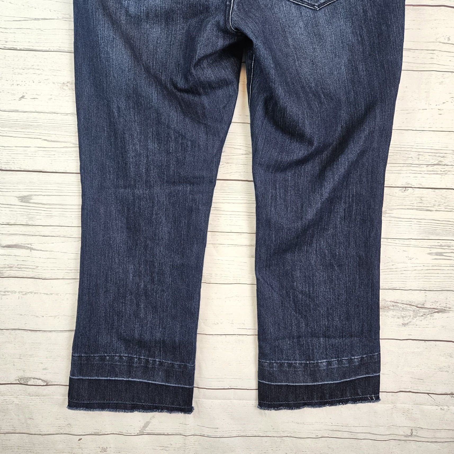 Vintage Dear John Karlie Cropped Jeans Sz 30 Blue Mid Rise Raw Hem Womens Size 30" / US 8 / IT 44 - 5 Thumbnail