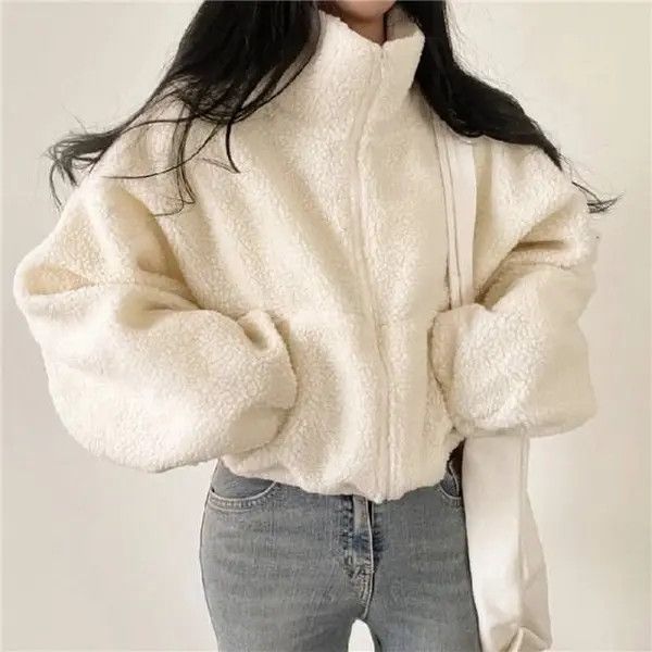 VIBE Warm fluffy women's zipped jacket Size M / US 6-8 / IT 42-44 - 3 Thumbnail
