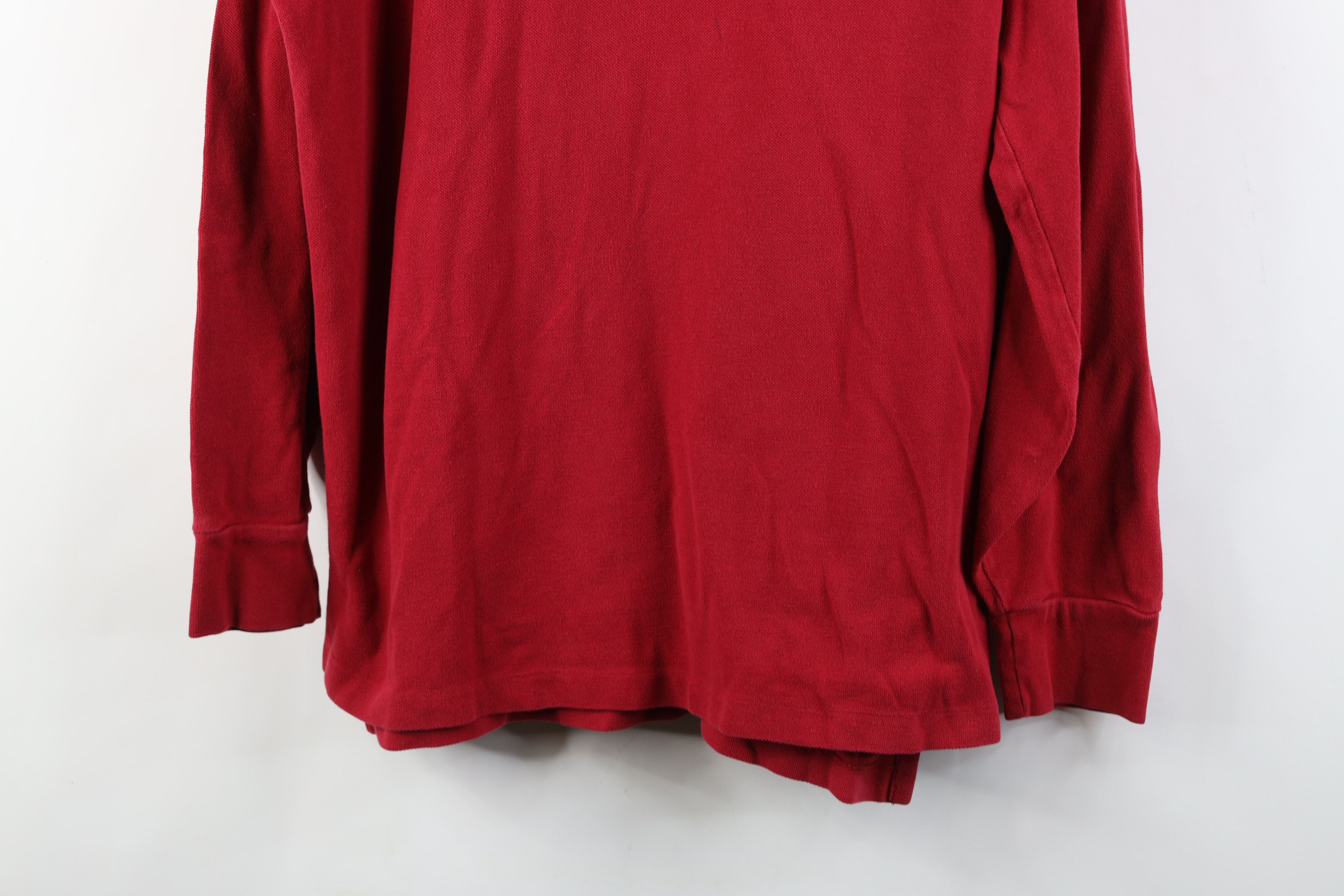 Ralph Lauren Vintage 90s Ralph Lauren Pique Cotton Long Sleeve Rugby Polo Size US L / EU 52-54 / 3 - 3 Thumbnail
