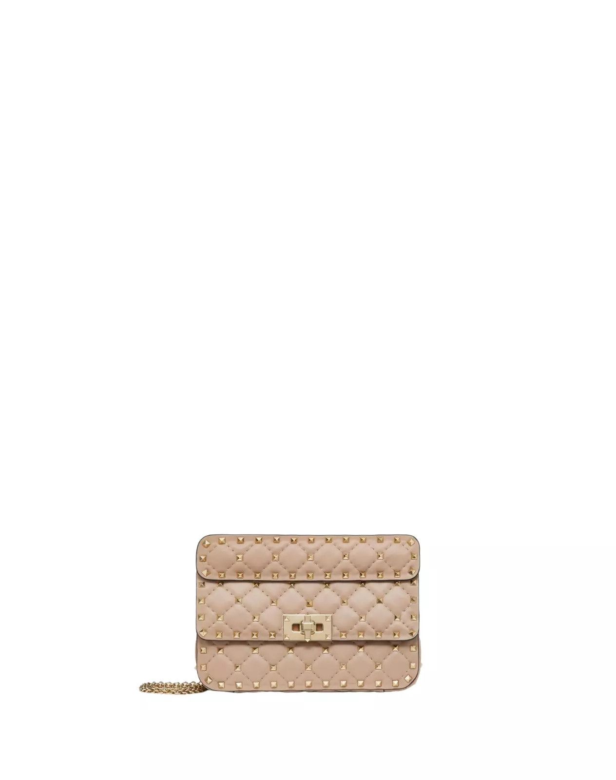 VALENTINO Rockstud Spike Small Poudre Nappa Leather Handbag