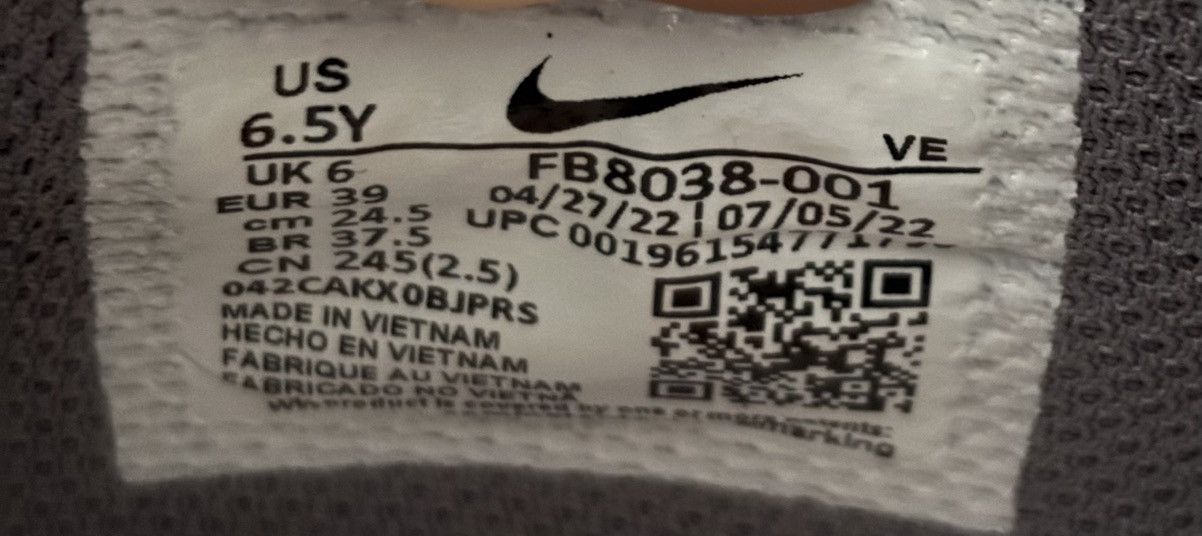 Nike Nike Dunk Low Next Nature GS ‘Smoke Grey Light Crimson' Size US 6.5 / EU 39-40 - 7 Thumbnail