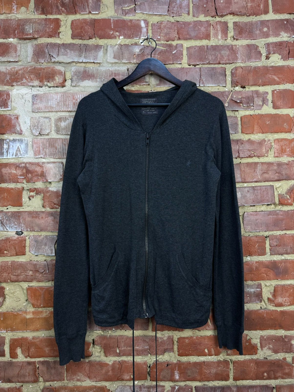 Allsaints ALLSAINTS Spitalfields Exchange Cotton Silk Blend Hoodie Size US S / EU 44-46 / 1 - 1 Thumbnail
