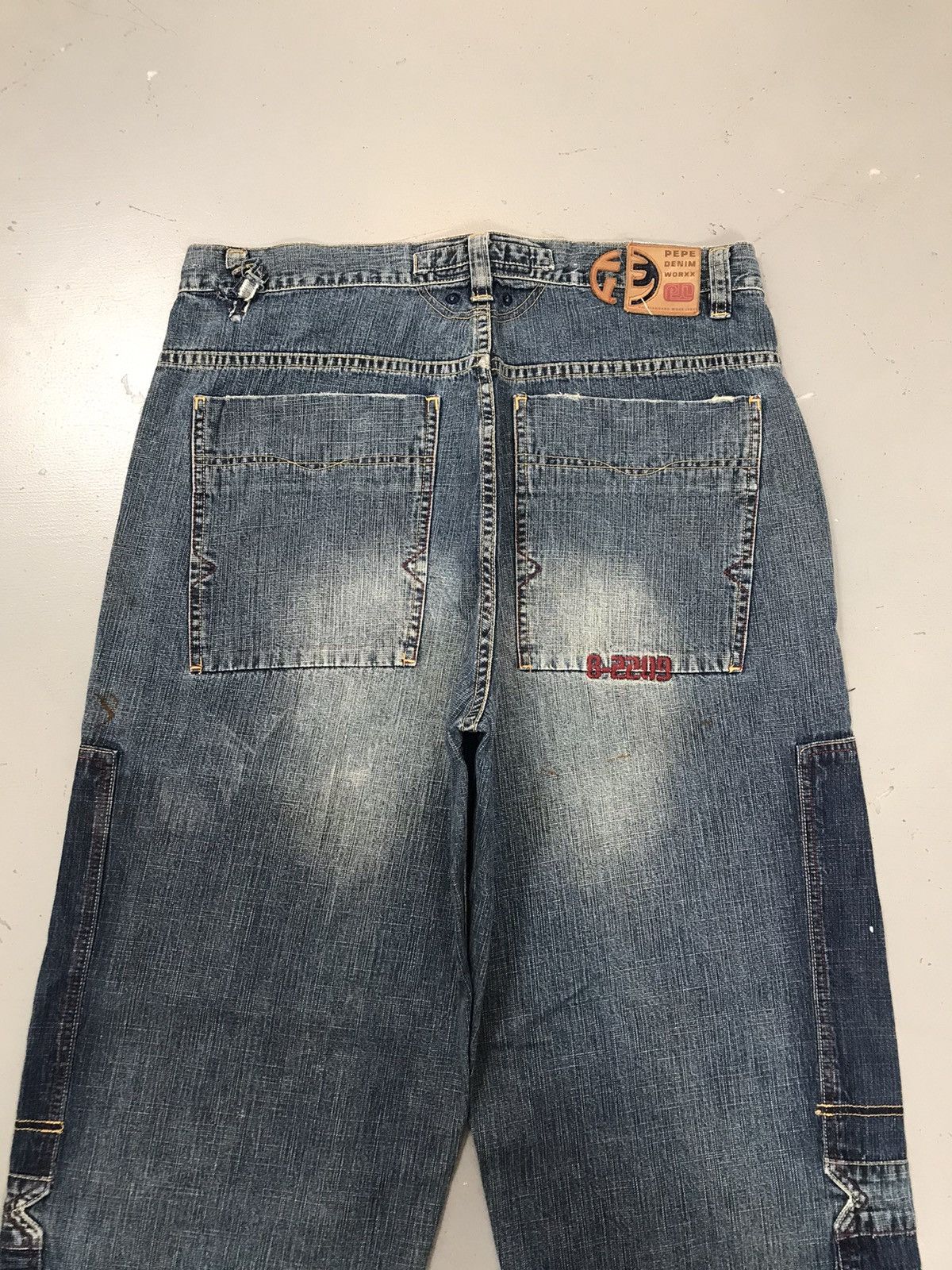 Pepe Jeans × Vintage Y2K Style Pepe Denim Worxx Size US 36 / EU 52 - 8 Thumbnail