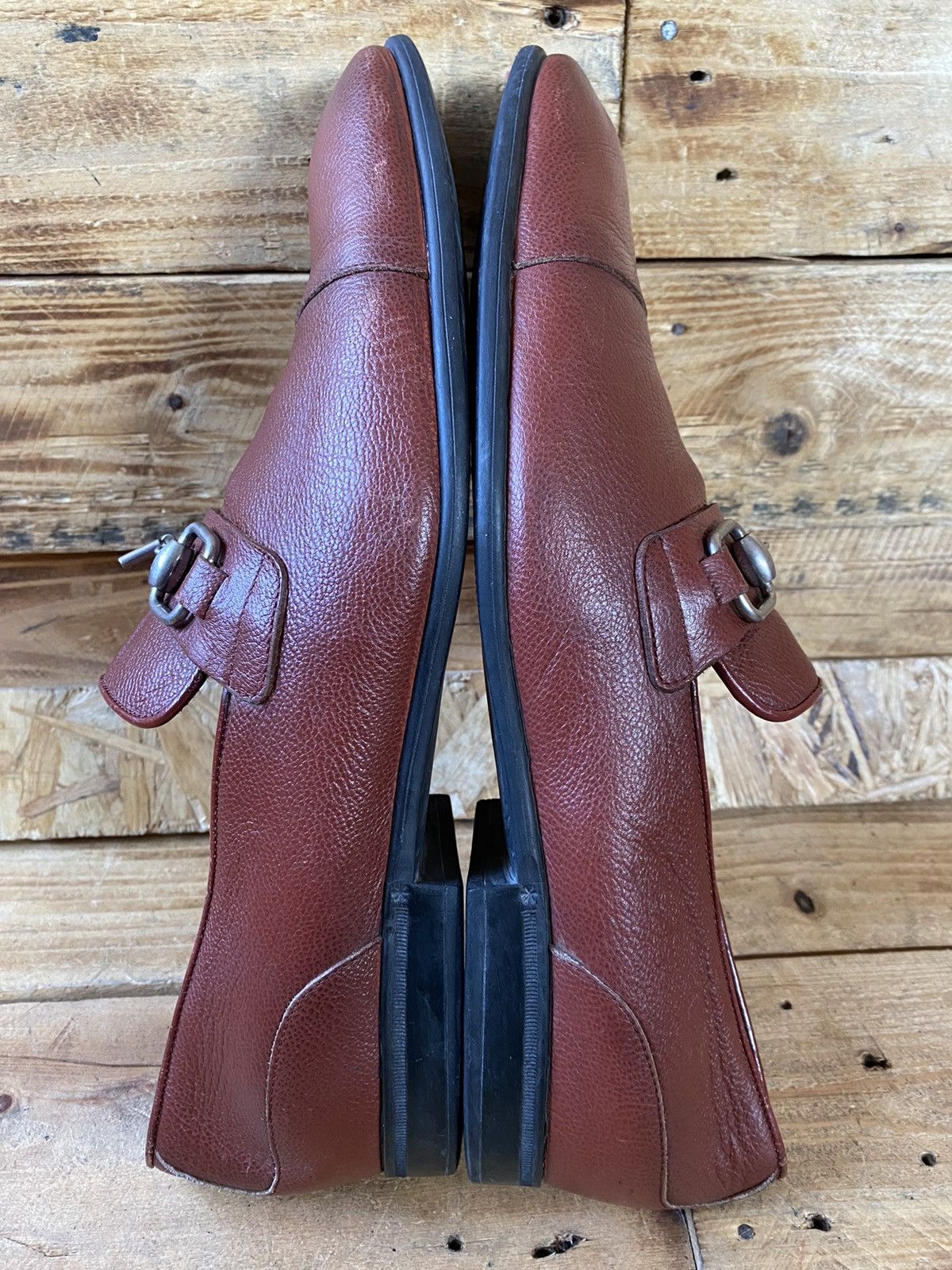 Gucci Gucci horsebit oxford cap-toe leather shoes sz uk 9 Size US 10 / EU 43 - 13 Thumbnail