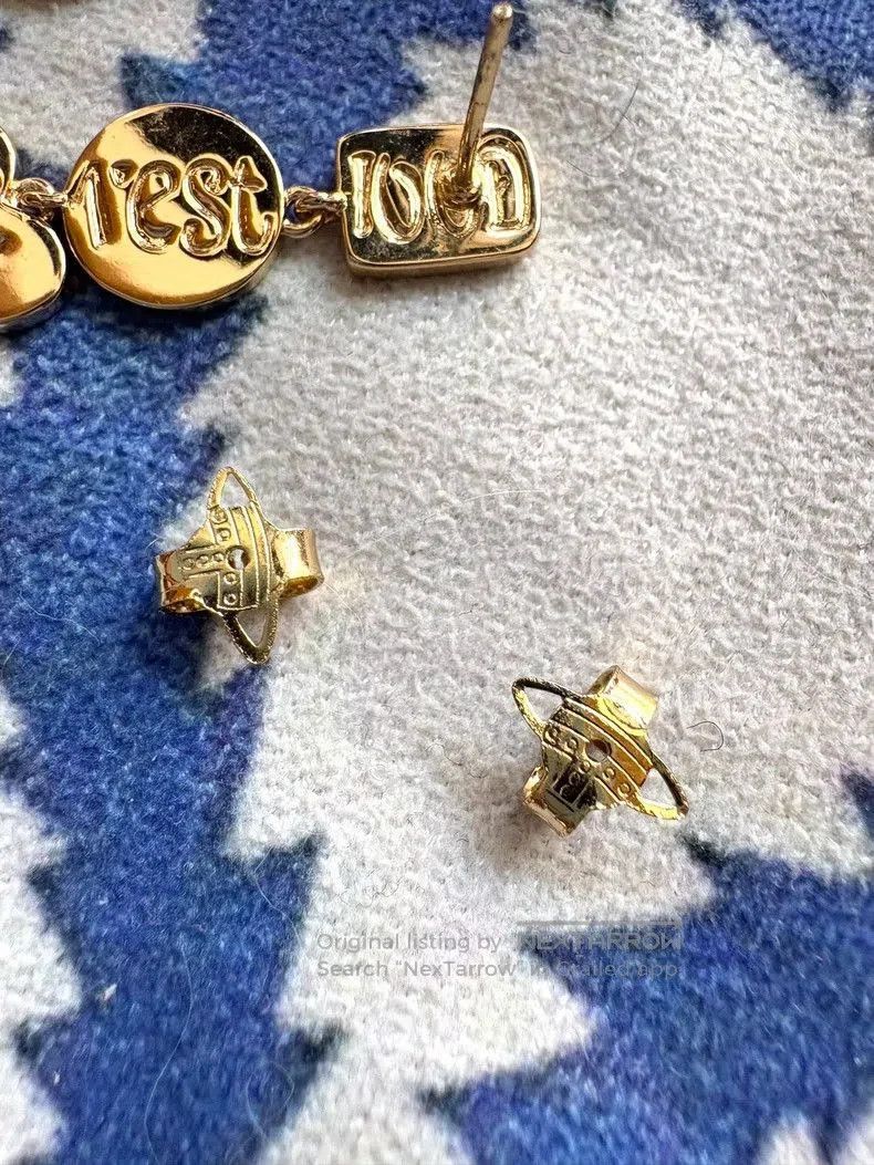 Vivienne Westwood Vivienne Westwood Gold Love Earrings. Size ONE SIZE - 3 Thumbnail