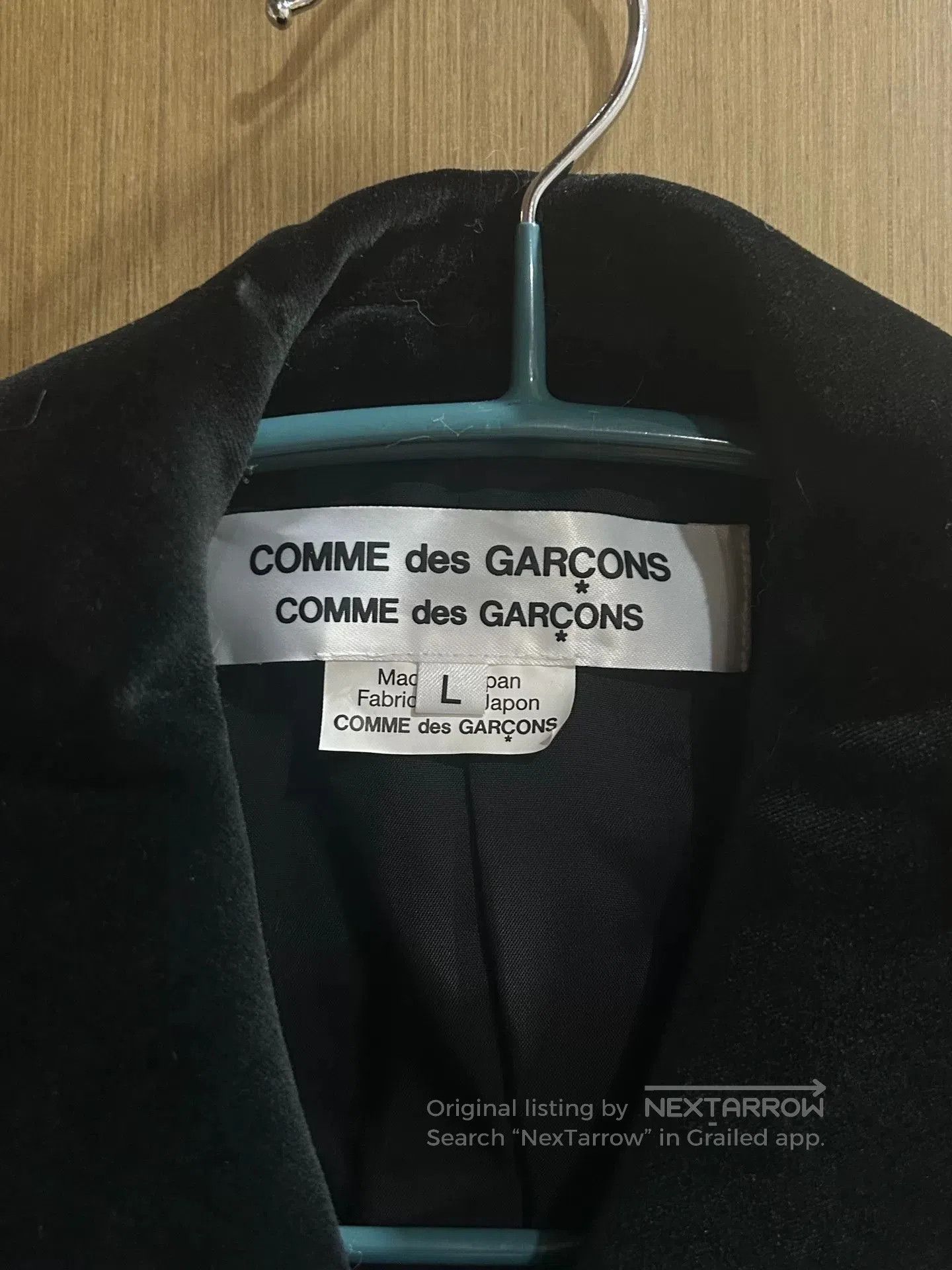 CDG COMCOM Bow Detail Blazer Coat.