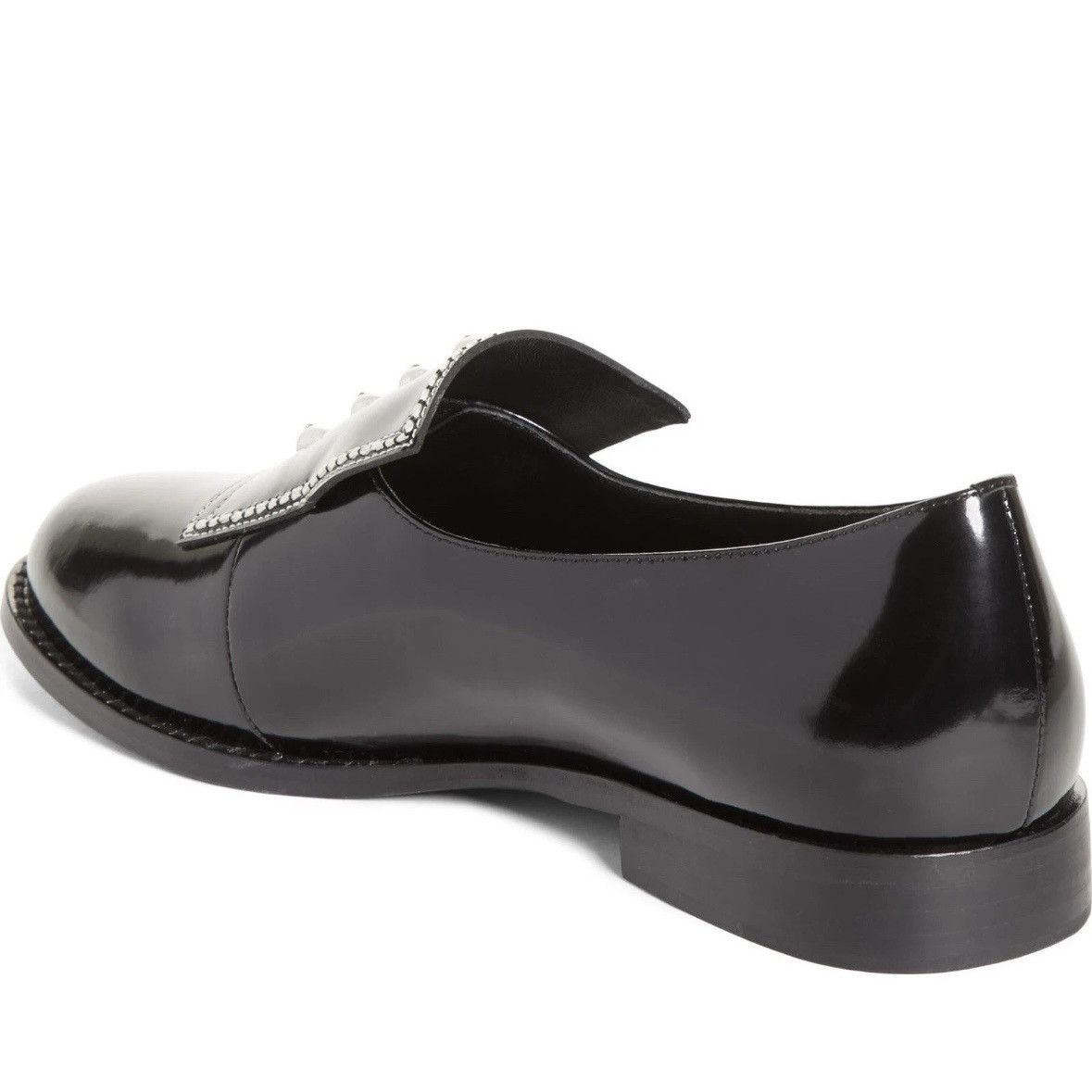 Opening Ceremony Opening Ceremony Leah Leather Faux Pearl Embellished Loafers Size US 6.5 / IT 36.5 - 3 Thumbnail