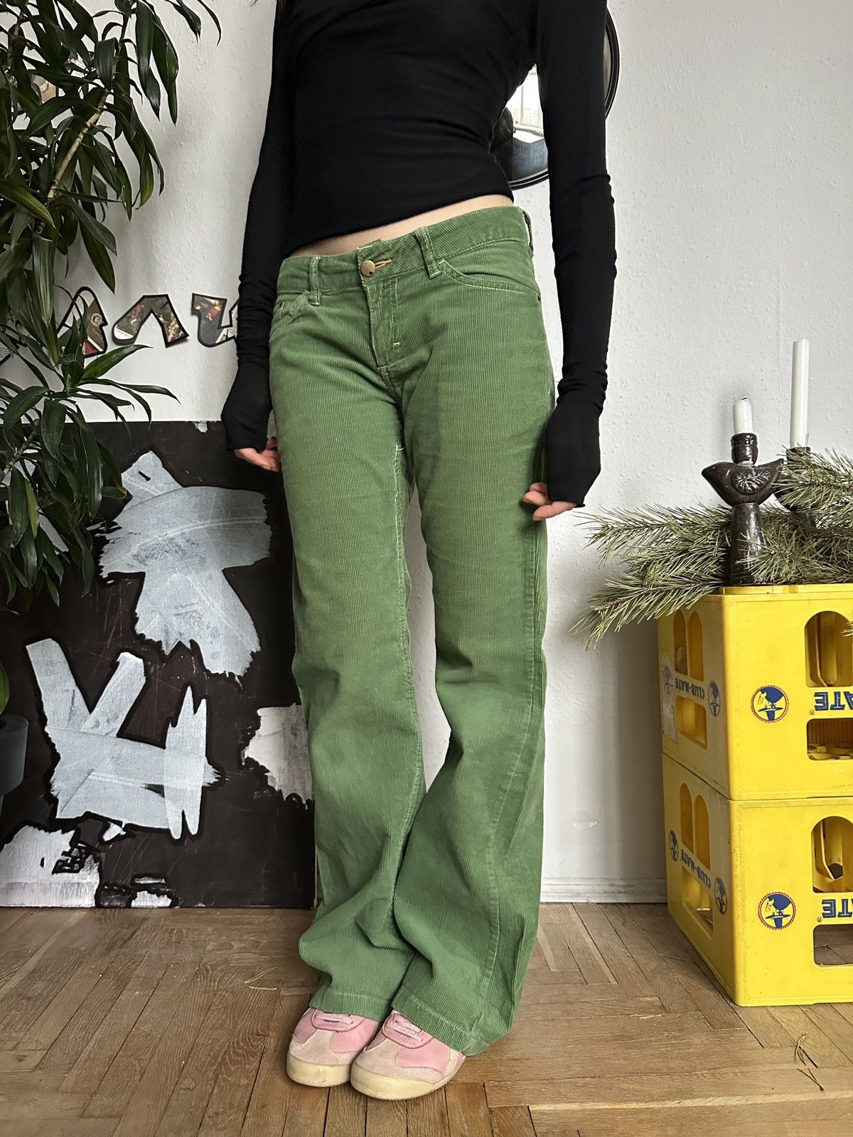 20471120 × If Six Was Nine × Seditionaries Funky Corduroy Wide Leg Bootcut Pants Style Embroided pocket Size 30" / US 8 / IT 44 - 4 Thumbnail