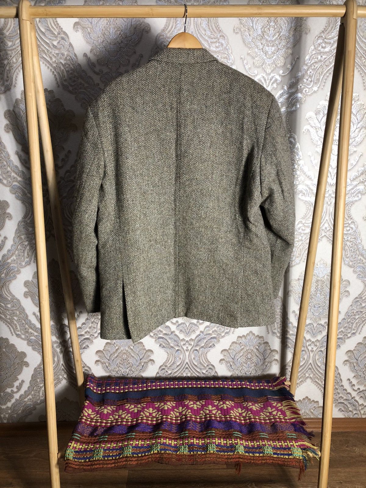 Harris Tweed × Vintage VERY RARE HARRIS TWEED DESIGNER KNIT BLAZER CASUAL Y2K 90s Size 46R - 10 Thumbnail