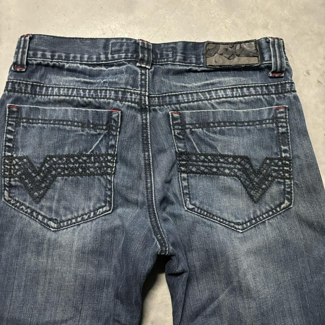 Japanese Brand × Vintage Crazy Vintage Y2K/2000s Grunge Dark Wash Mall Goth Skinny Jeans! Size US 30 / EU 46 - 7 Thumbnail