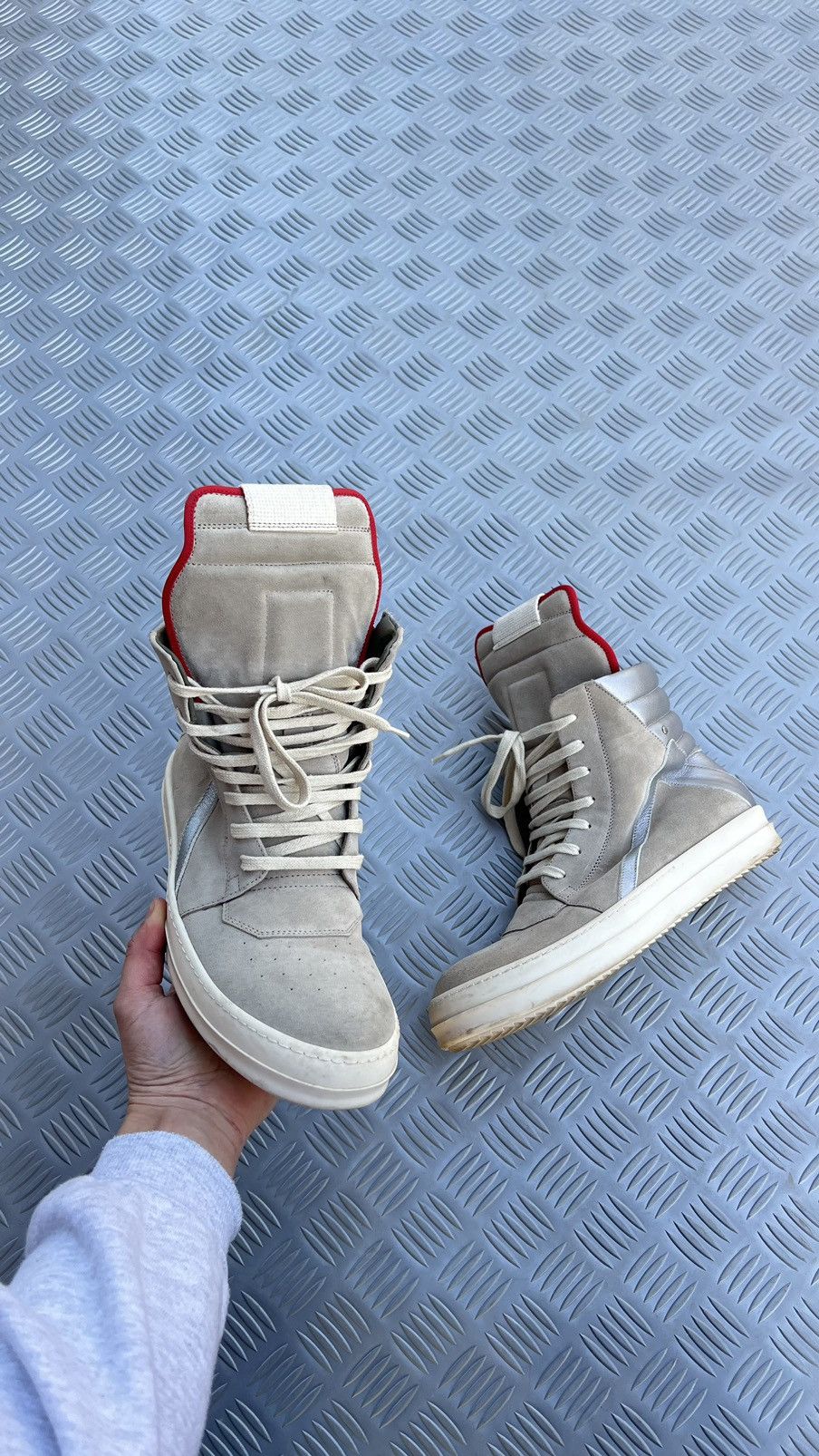 Rick Owens Rick Owens geobasket pearl reflective Size US 7.5 / EU 40-41 - 4 Thumbnail
