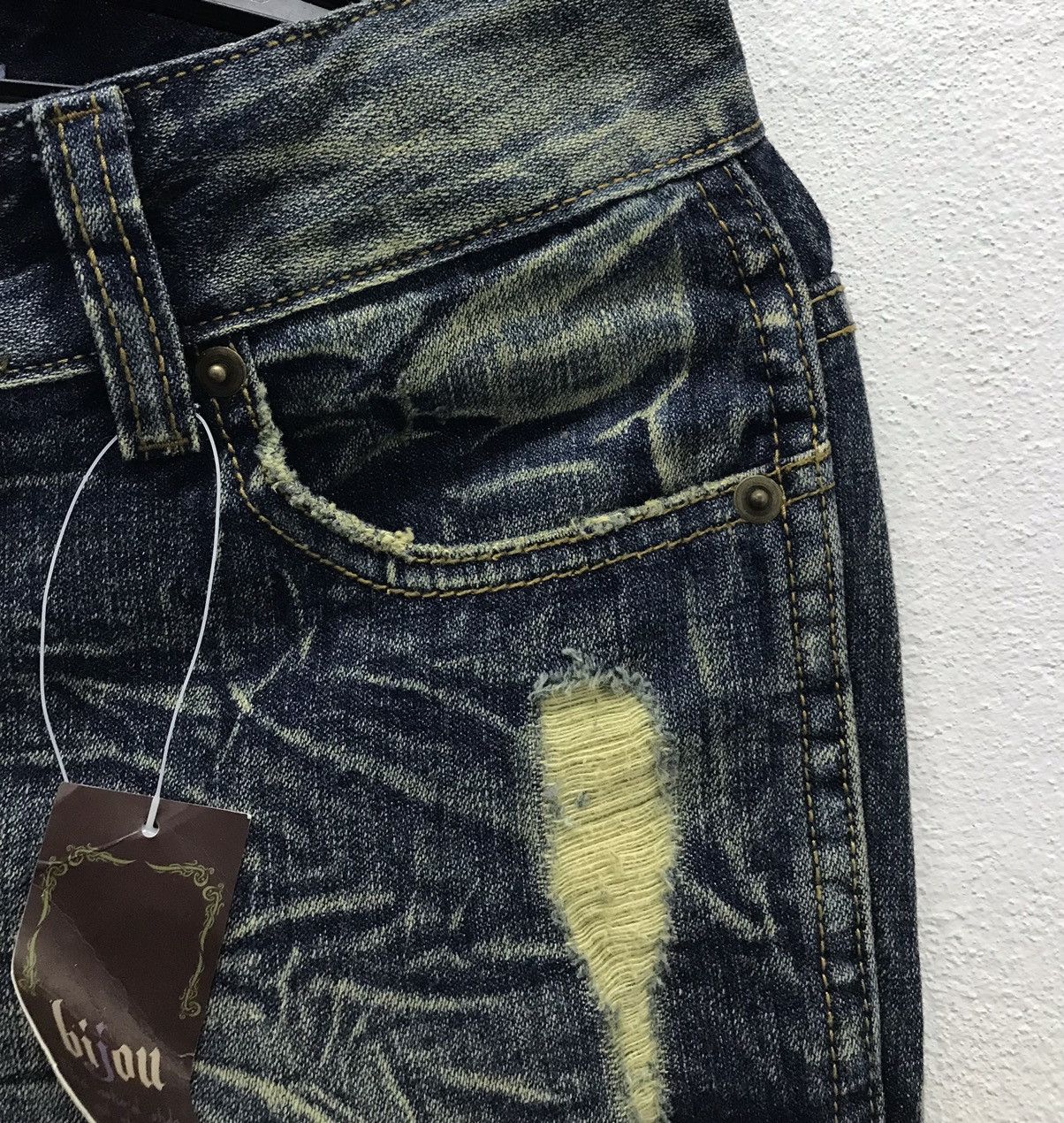 Japanese Brand × Vintage Vintage Bijou The Natural Style Not Changing Denim Pants Size US 29 - 7 Thumbnail