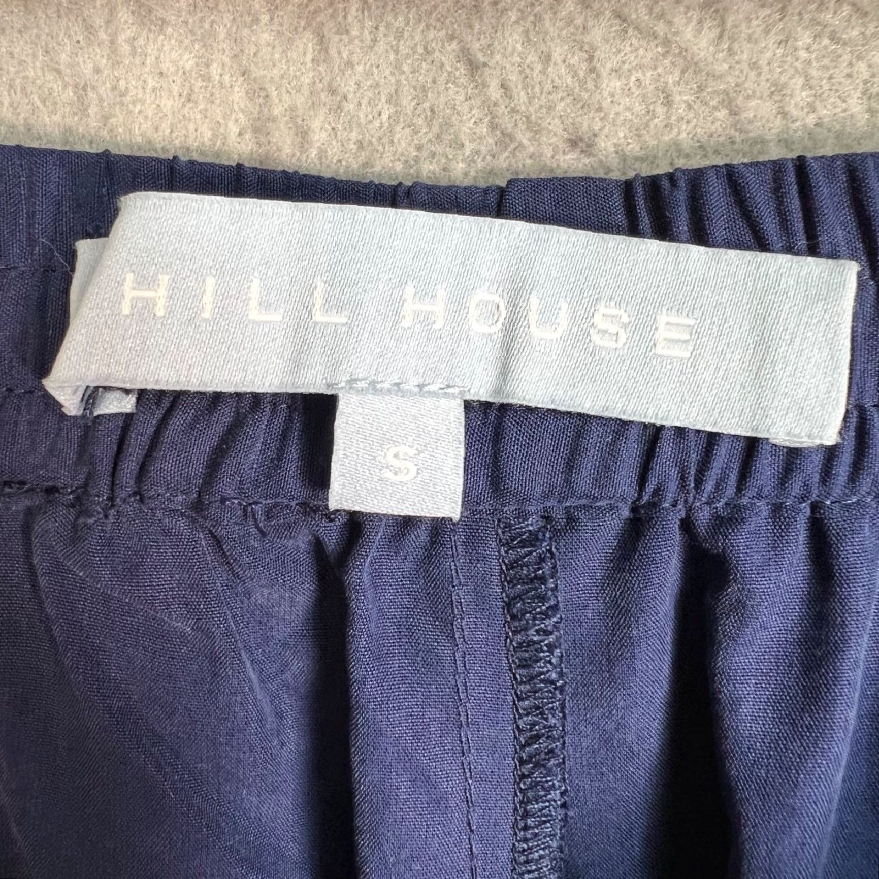 Vintage Hill House Womens Pajama Pants Blue with White Floral Embroidery S Small Adult Womens Size 28" / US 6 / IT 42 - 3 Thumbnail