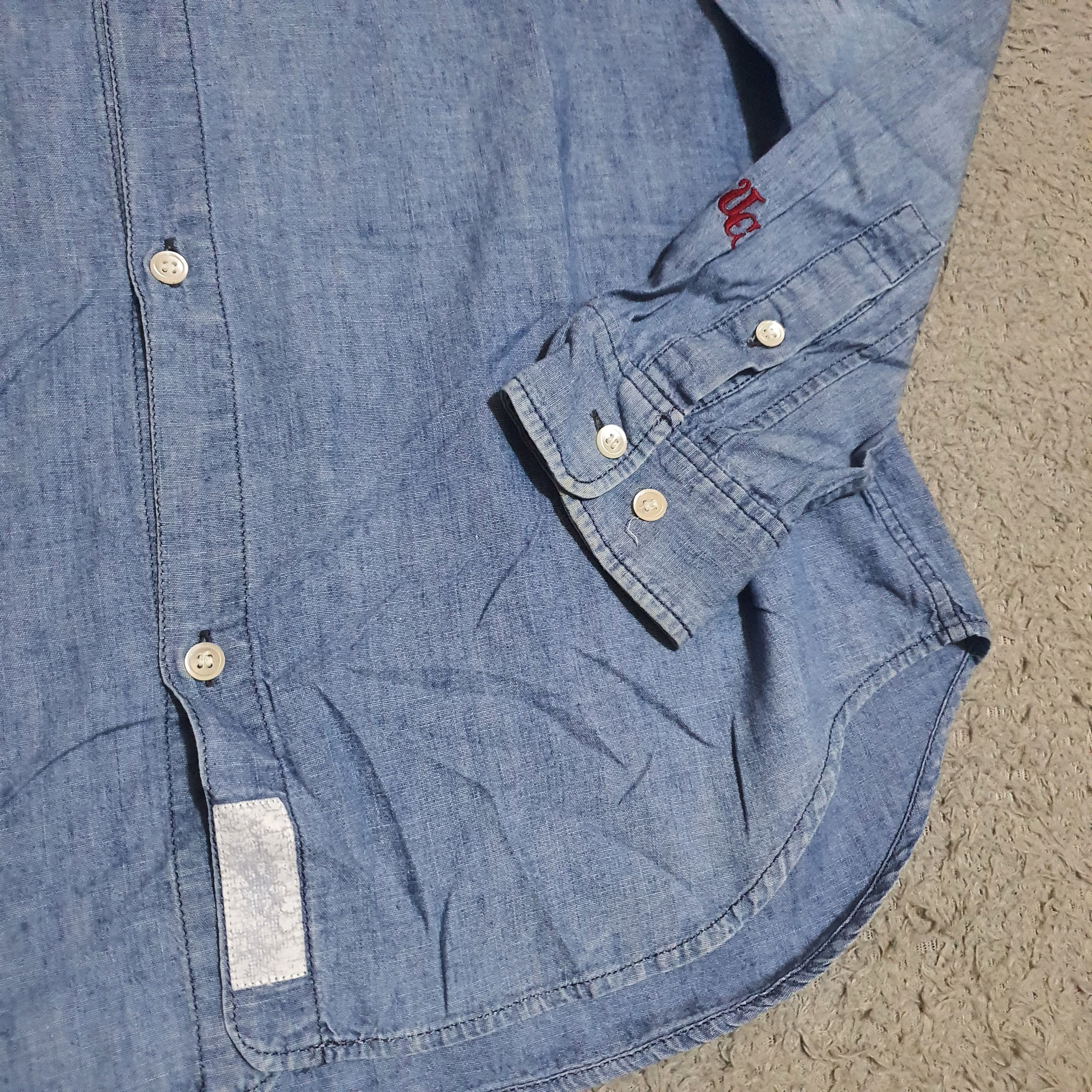 Undercover Undercoverism aw11 logo embroidered western chambray shirt Size US M / EU 48-50 / 2 - 6 Thumbnail