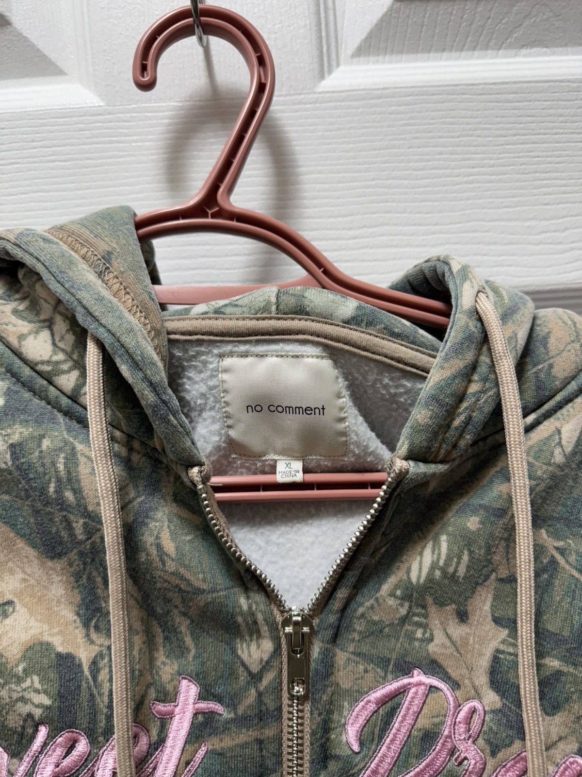 Realtree No Comment Sweet Dreams RealTree Camo Hoodie Pink Bow Cute Size US L / EU 52-54 / 3 - 3 Thumbnail