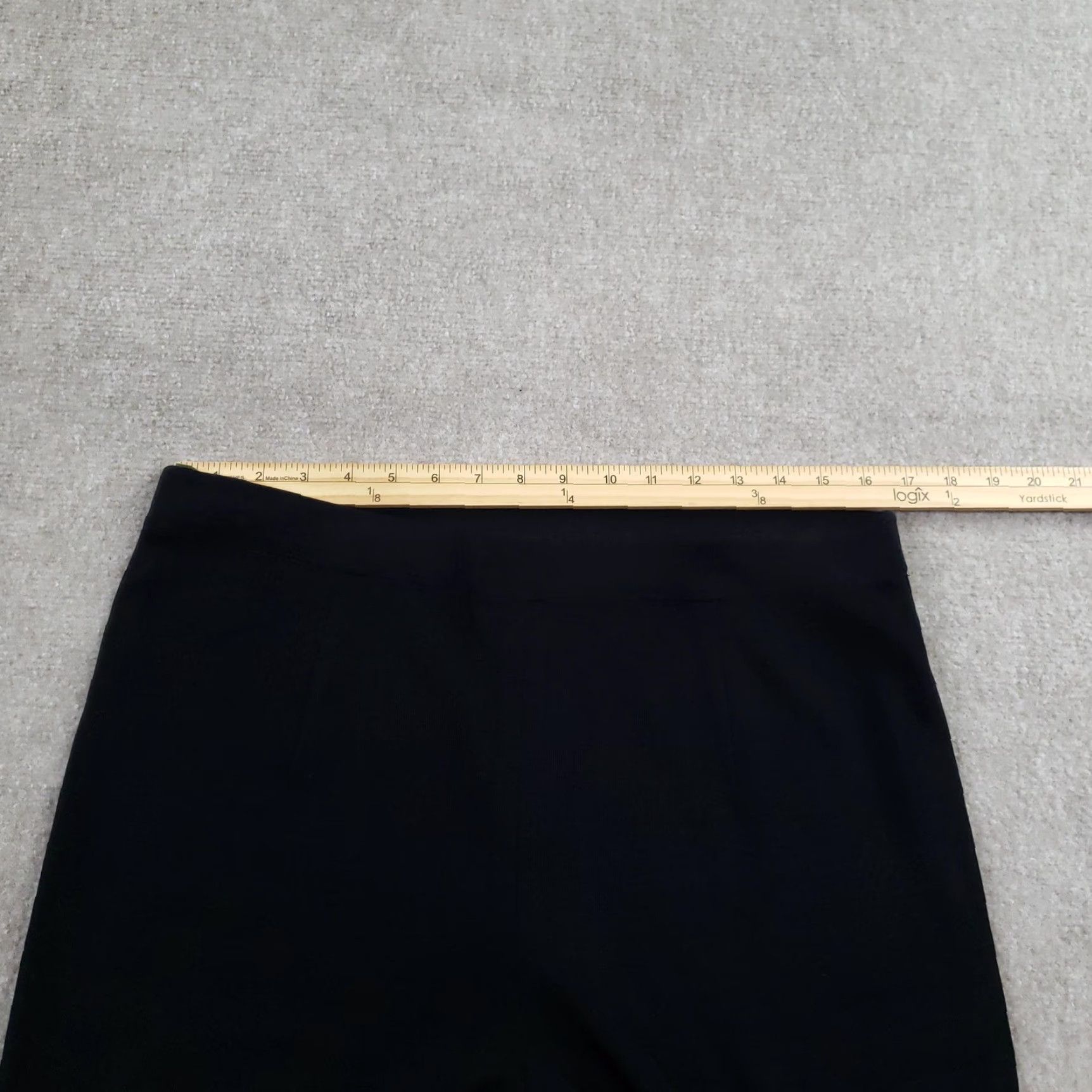 Vintage Misook Pants Womens OX Black Knit Pull On Straight Leg Dress Trousers Stretch Size 40" / US 18 - 7 Thumbnail