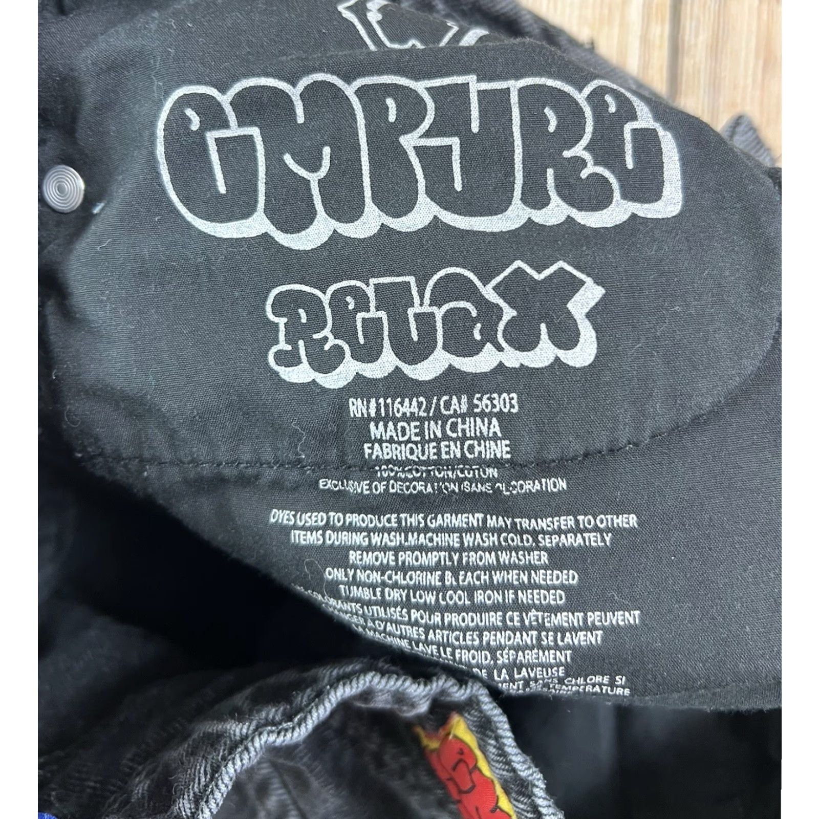 Empyre VINTAGE Empyre Women’s Skate Relax Black Denim Jeans Size 27 Straight 28.5in Inseam Urban Comfort Size 27" / US 4 / IT 40 - 5 Thumbnail