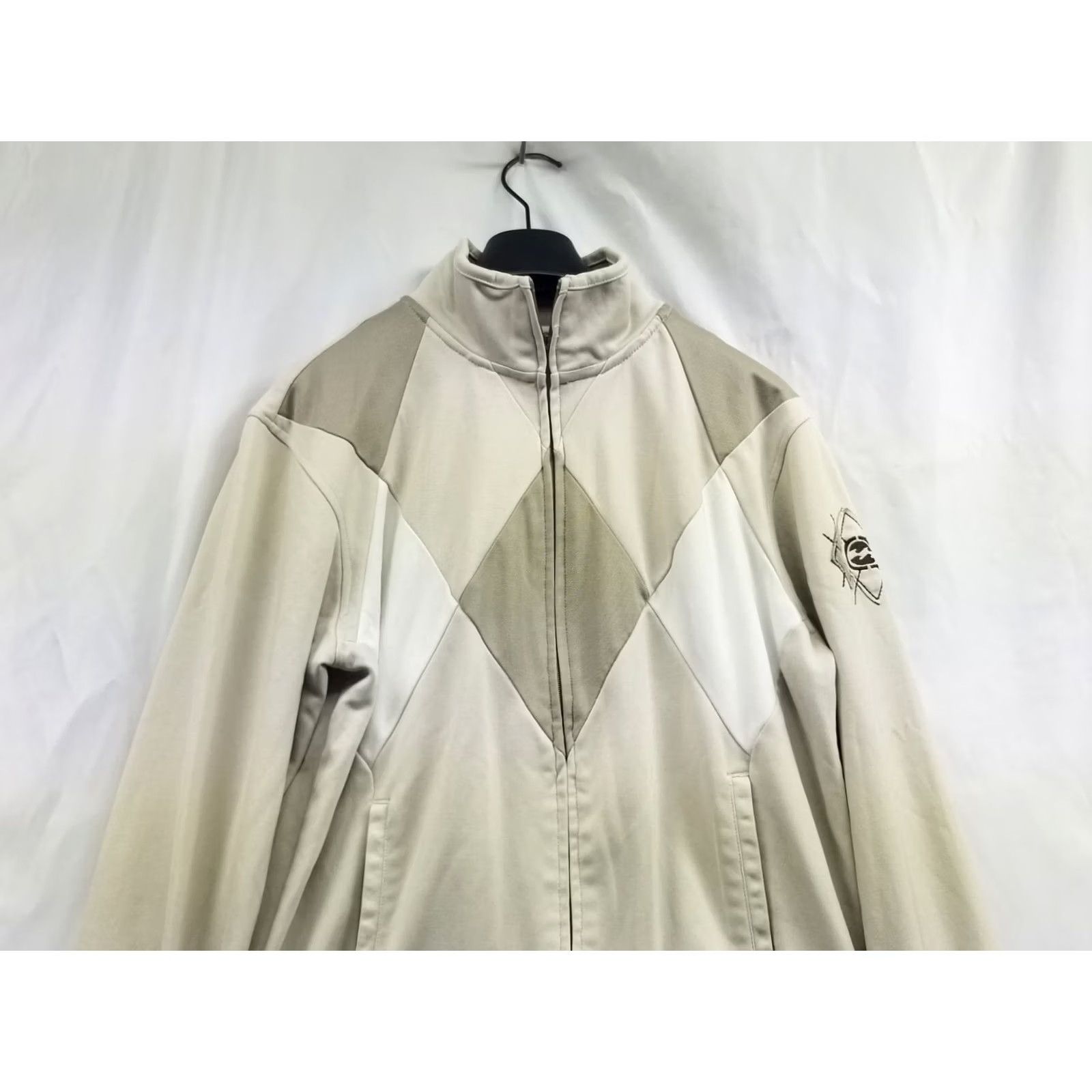 Billabong VINTAGE Billabong Jacket Mens M Beige Novacheck Tracksuits Zip Up Surf Y2K Size US 31 - 3 Thumbnail