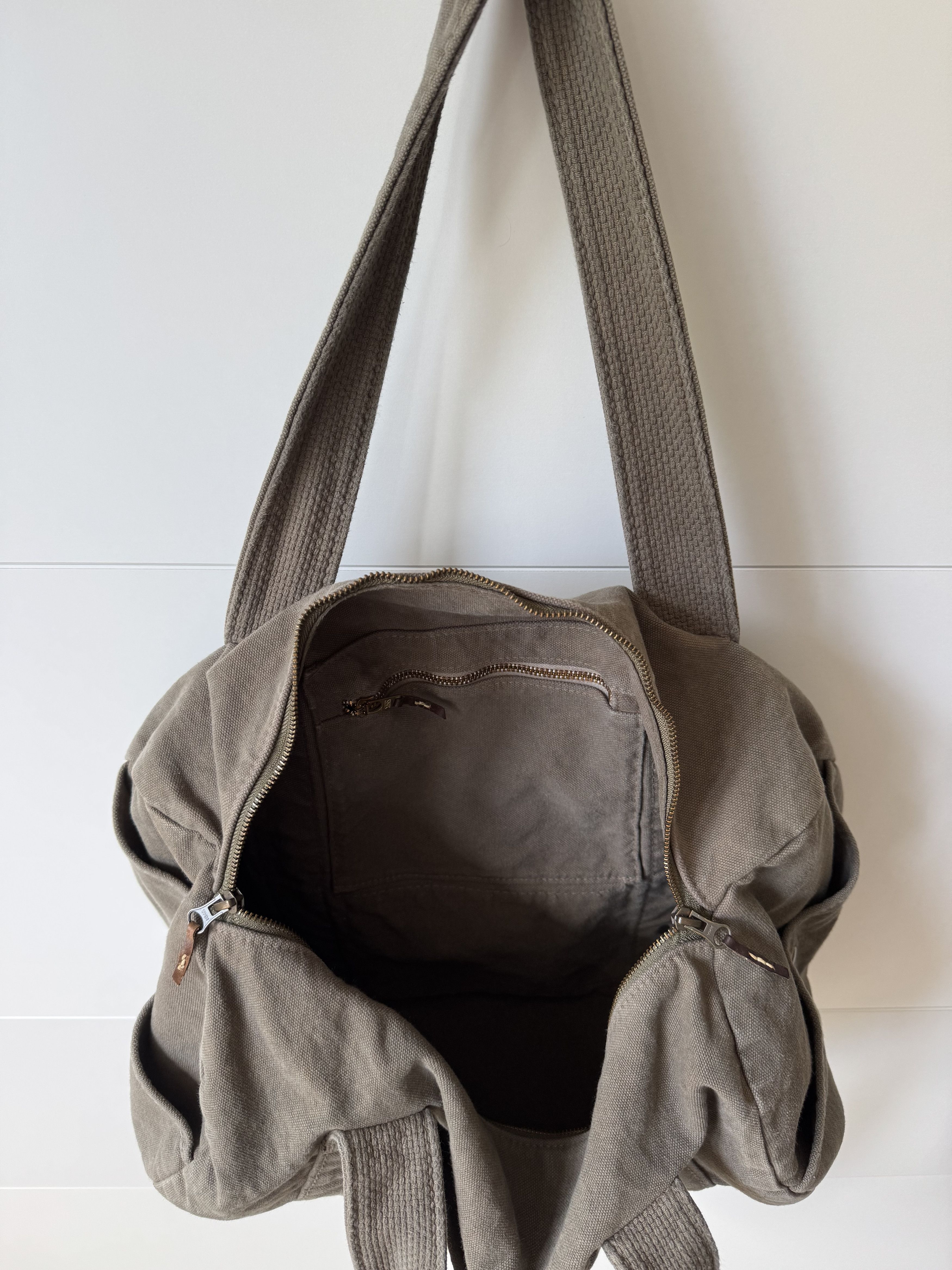 Kapital [OS] Winday Canvas Duffle Bag in Olive Size ONE SIZE - 6 Thumbnail