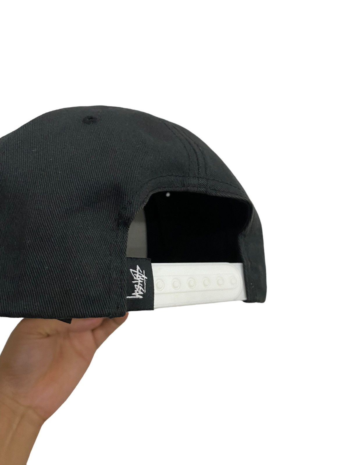 Stussy Stussy Snap back Black White Embroidery Logo Size ONE SIZE - 5 Thumbnail