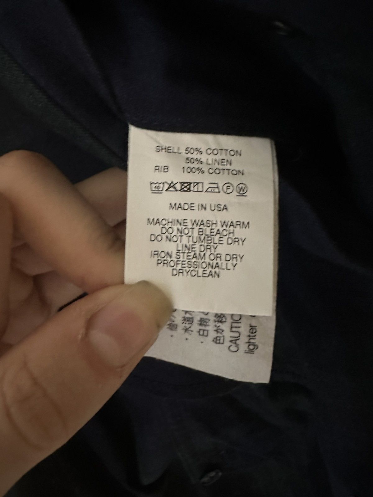 Engineered Garments Navy Check Bomber Jacket Size US S / EU 44-46 / 1 - 9 Thumbnail