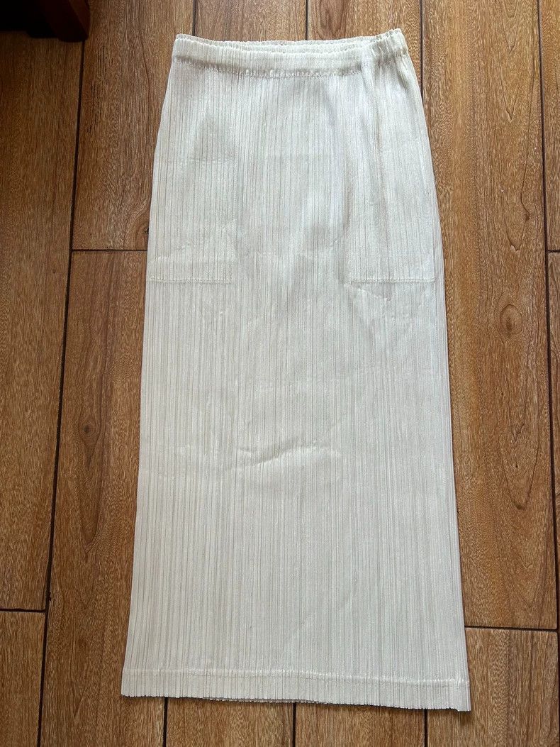 Issey Miyake issey miyake size:3 Off-white half skirt 2505-Nextarrow Size 42" / US 20 - 2 Thumbnail