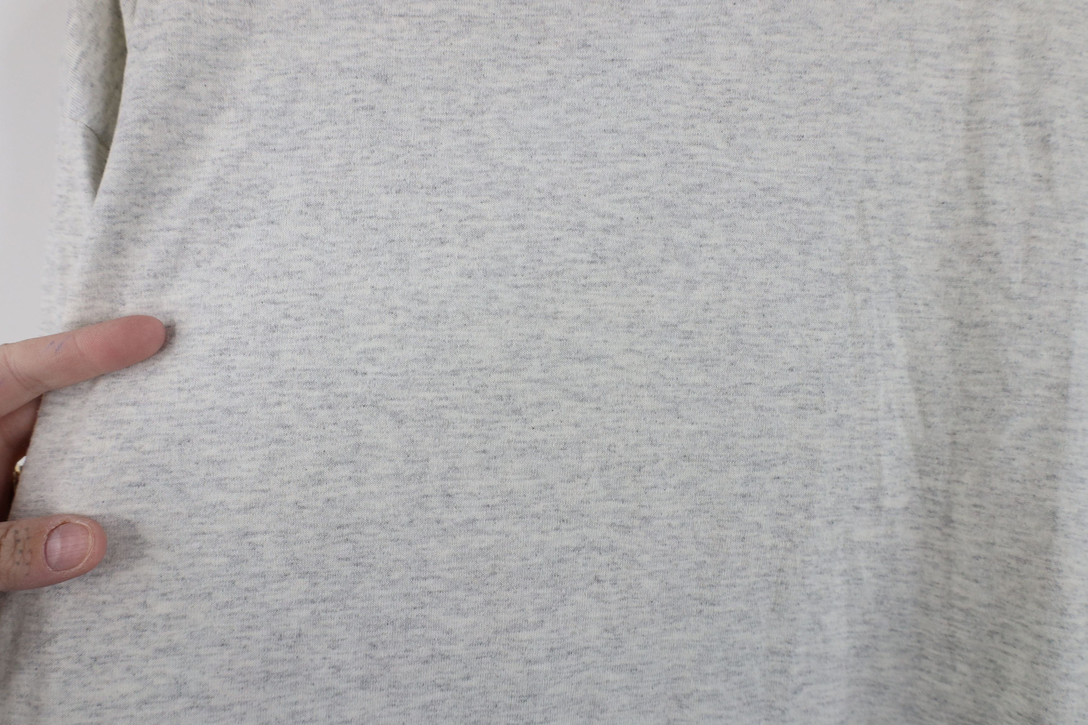 Hanes Vintage 90s Hanes Heavyweight Blank T-Shirt Heather Gray USA Size US L / EU 52-54 / 3 - 10 Thumbnail