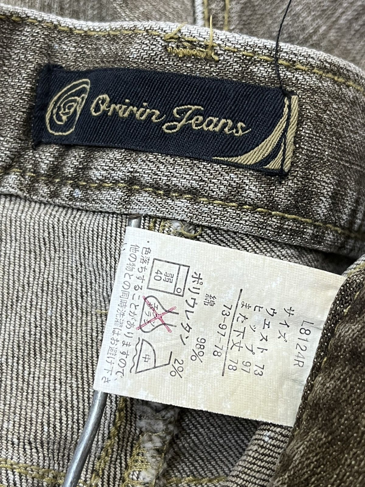 Japanese Brand JAPANESE ARTISTR “ORIRIN JEANS” DIRTY MUDD FLARED JEANS Size US 33 - 18 Thumbnail