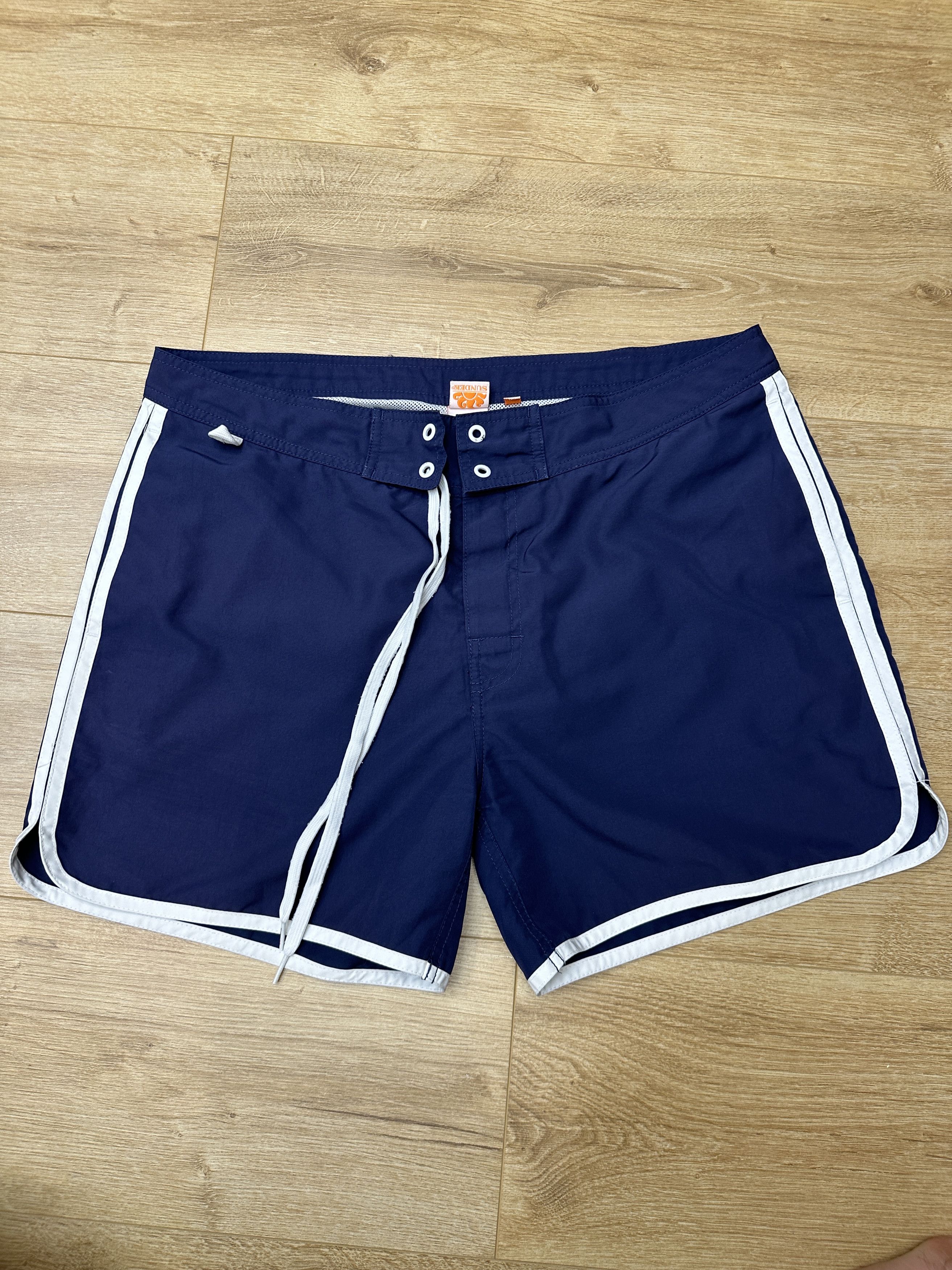 Sundek Rare Sundek 58 Swim Shorts Blue Nylon Surf Size 34 Size US 34 / EU 50 - 2 Thumbnail