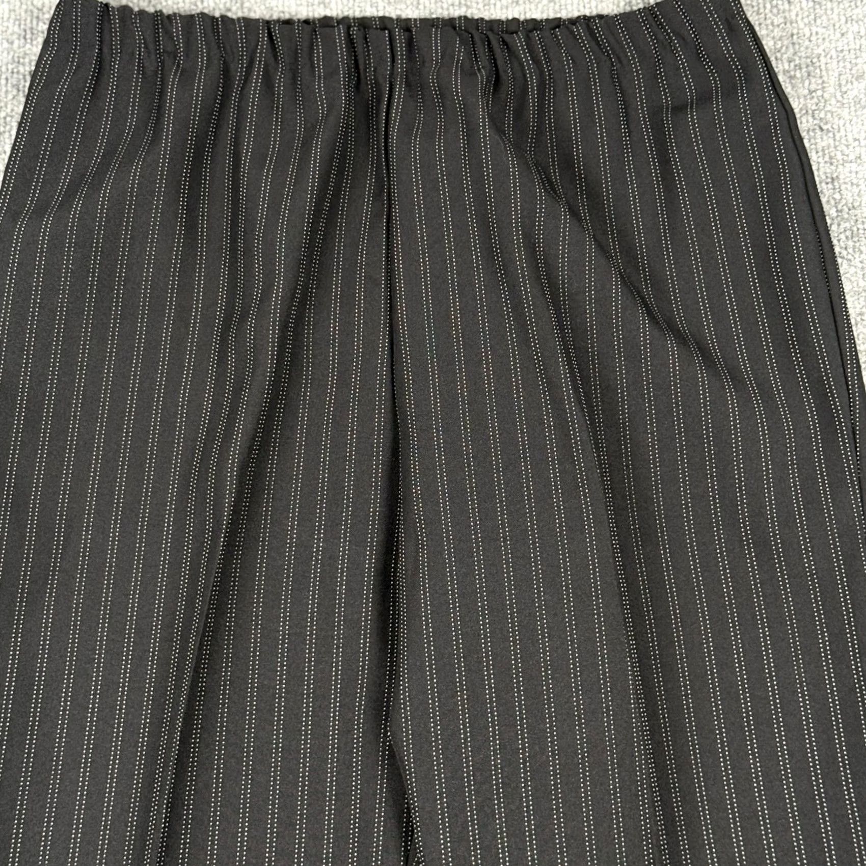 Vintage VINTAGE Pinstripe Dress Pants 10P Straight Elastic Waist Corpcore Office USA Women Pants 32in Waist 28in Inseam Size 32" / US 10 / IT 46 - 2 Thumbnail