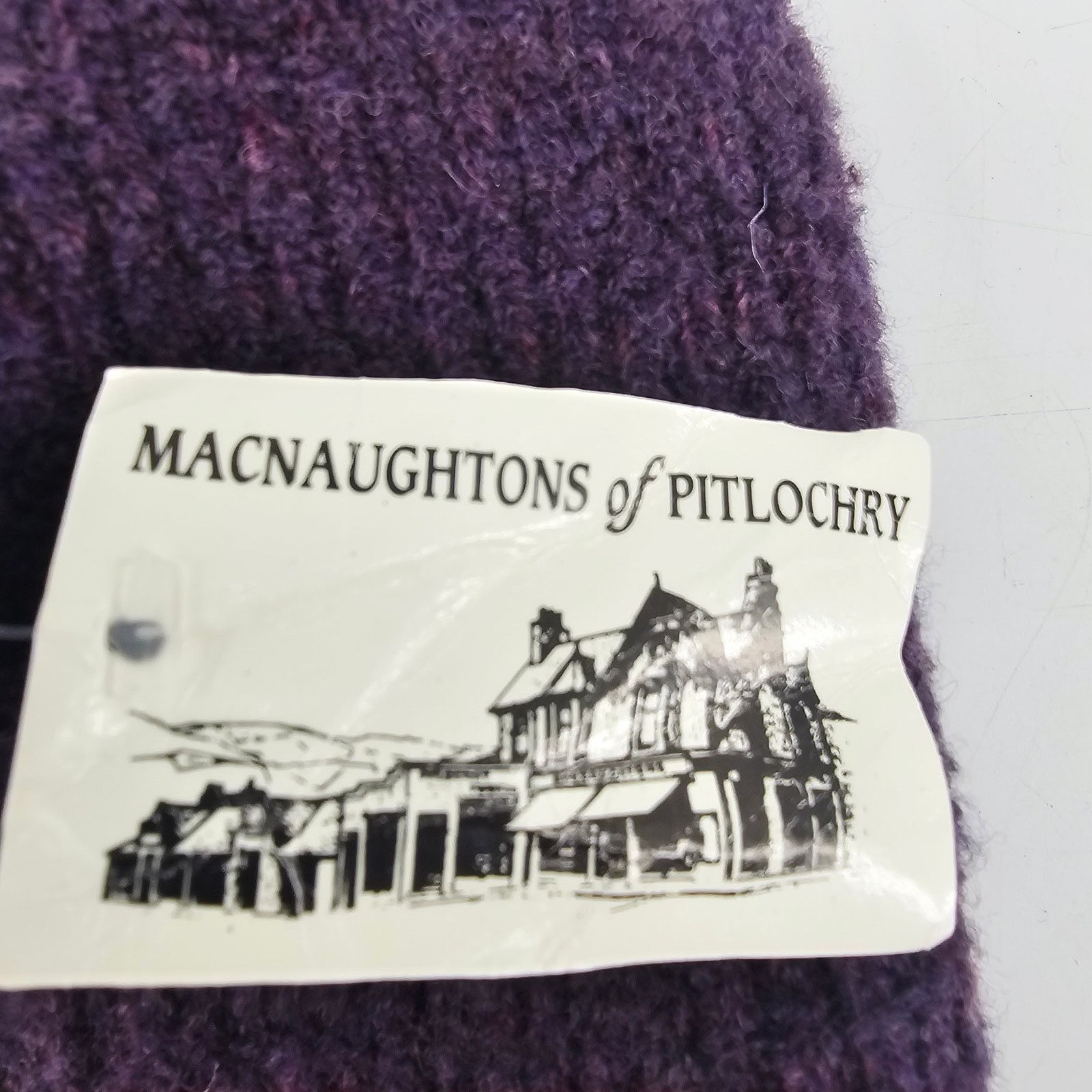Harley of Scotland Harley of Scotland Purple Merino Wool Blend Beanie Hat Ski Size ONE SIZE - 6 Thumbnail
