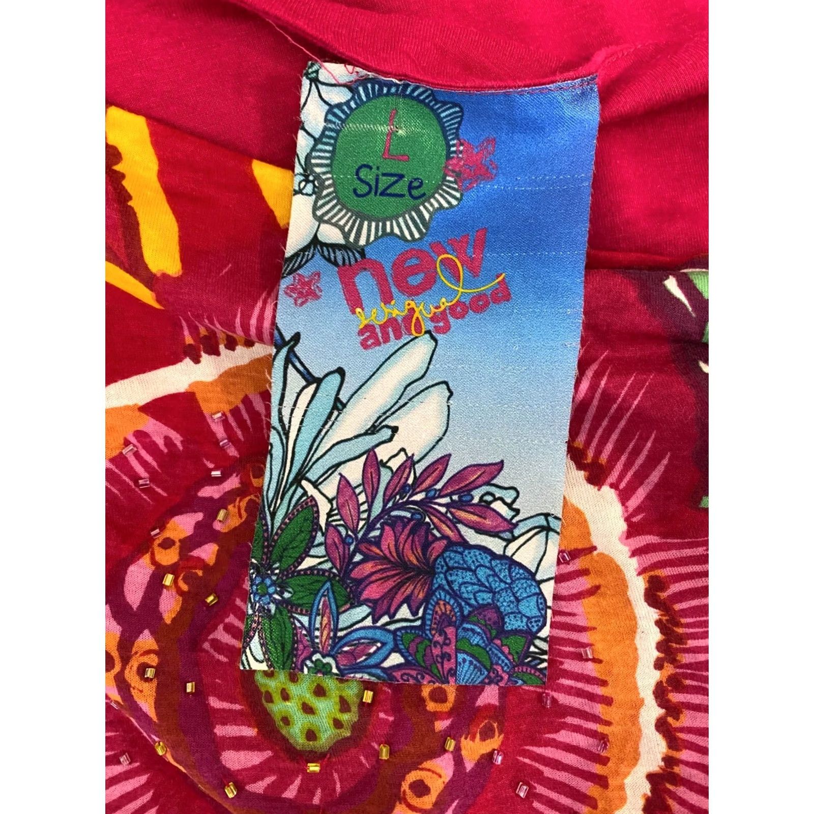 Desigual Desigual Long Sleeve Shirt Tunic L Womens Multicoloured Size L / US 10 / IT 46 - 5 Thumbnail
