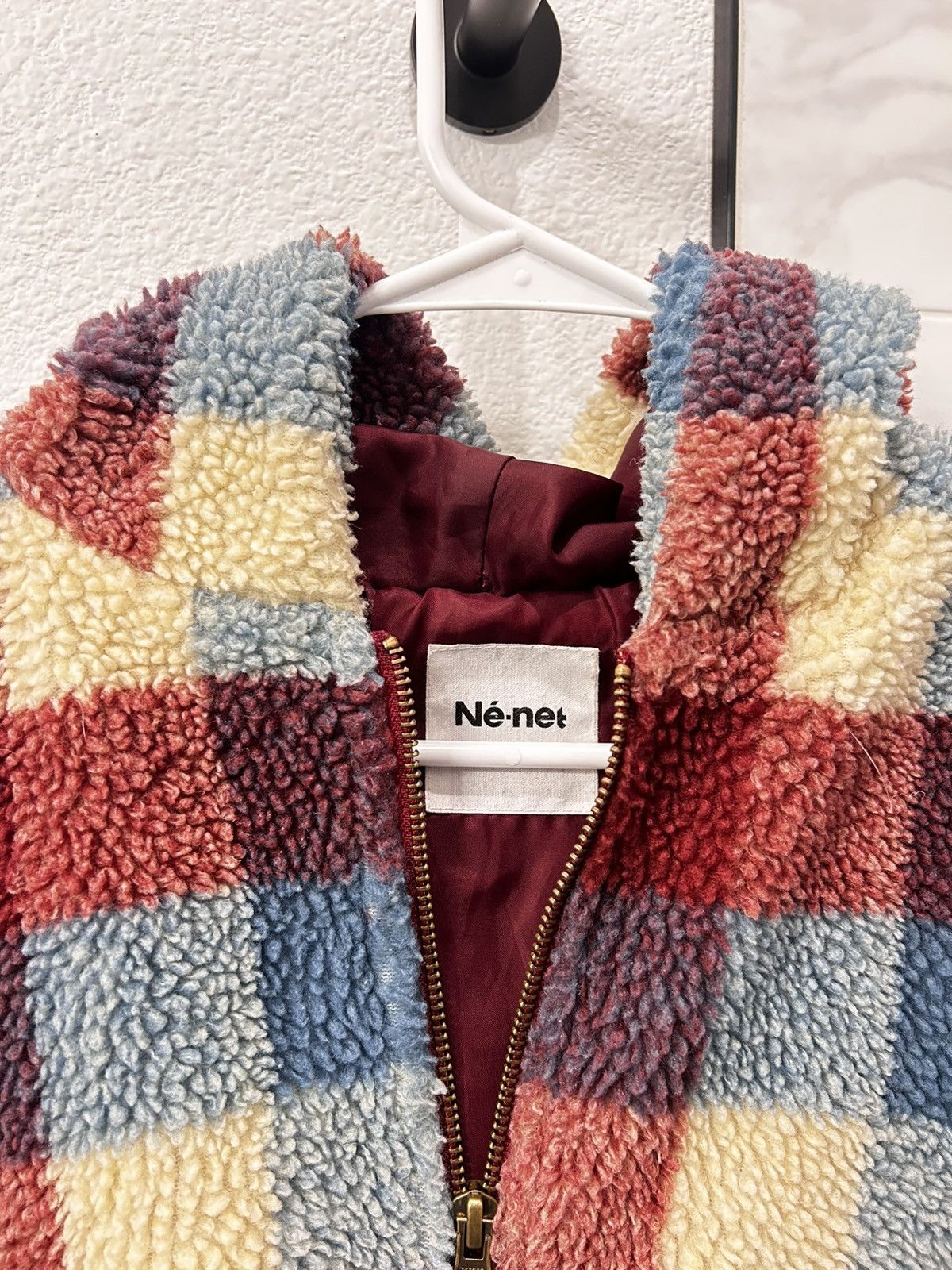 Issey Miyake Issey Miyake Né-Net Plaid Bear Fleece Hoodie Size US M / EU 48-50 / 2 - 4 Thumbnail