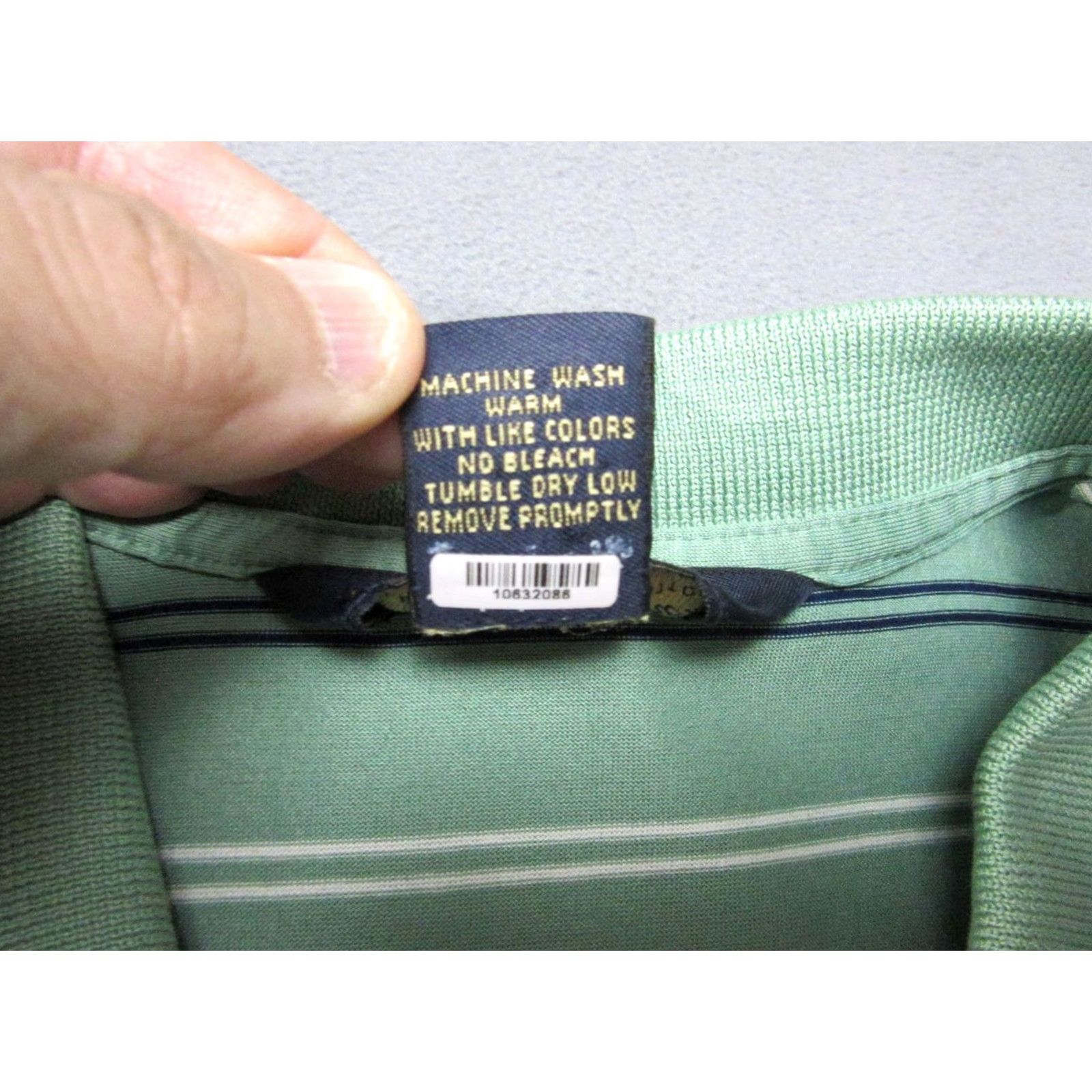 Brooks Brothers Brooks Brothers Polo Shirt Mens XL Green Striped Performance Knit Casual Golf Short Sleeve Shirt Mens XL Green Striped Polo Size US XL / EU 56 / 4 - 4 Thumbnail